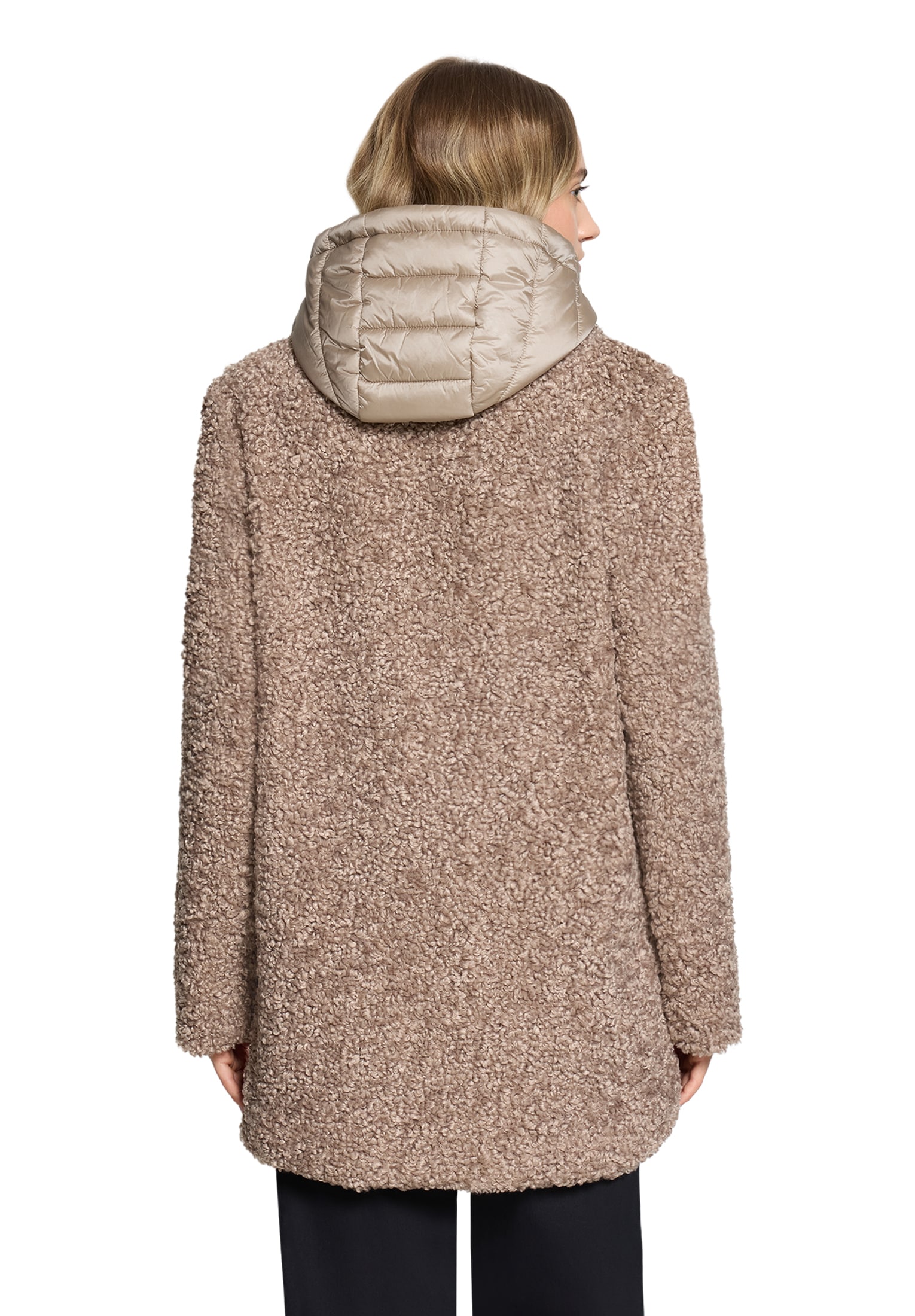 Amber & June Plüschjacke »Plüschjacke mit abnehmbarem Westenteil«