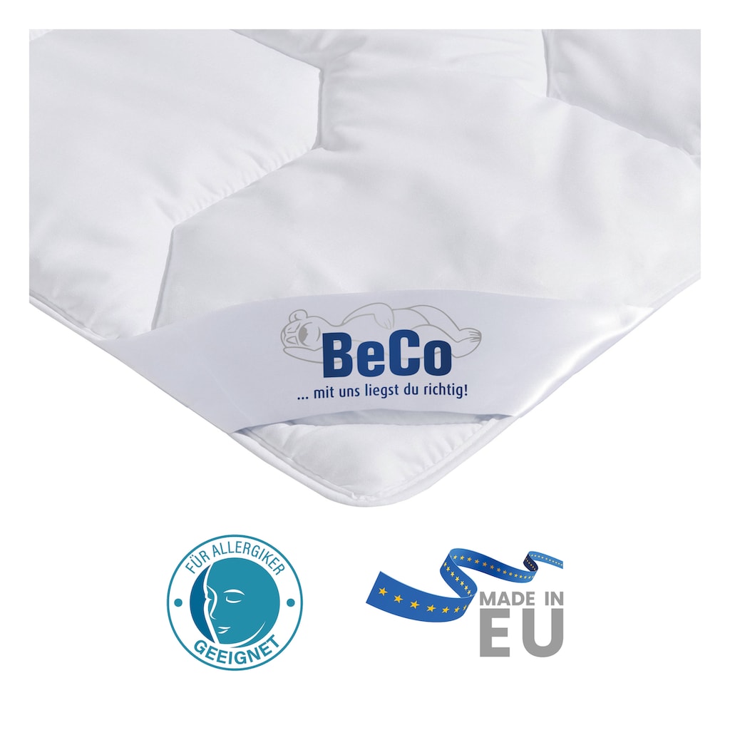 Beco Microfaserbettdecke »2 für 1, Bettdecken für Sommer und Winter, inkl. 1 Gratis-Leichtdecke«, leicht, Füllung Polyester, Bezug Polyester, (1 St.)