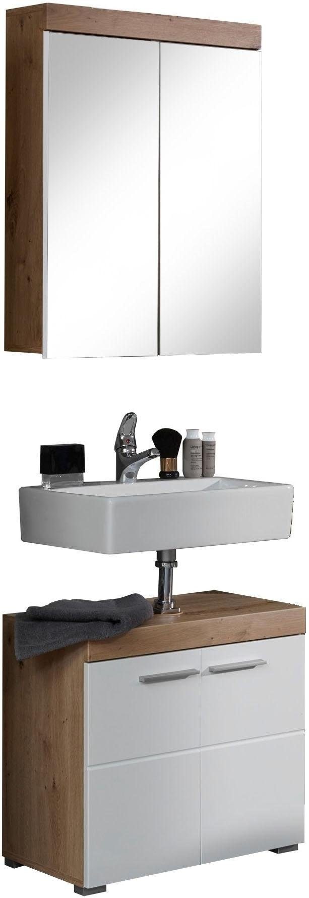 INOSIGN Badmöbel-Set »Avena«, (Set, 2 St.), Badezimmermöbel - Waschbeckenunterschrank und Spiegelschrank