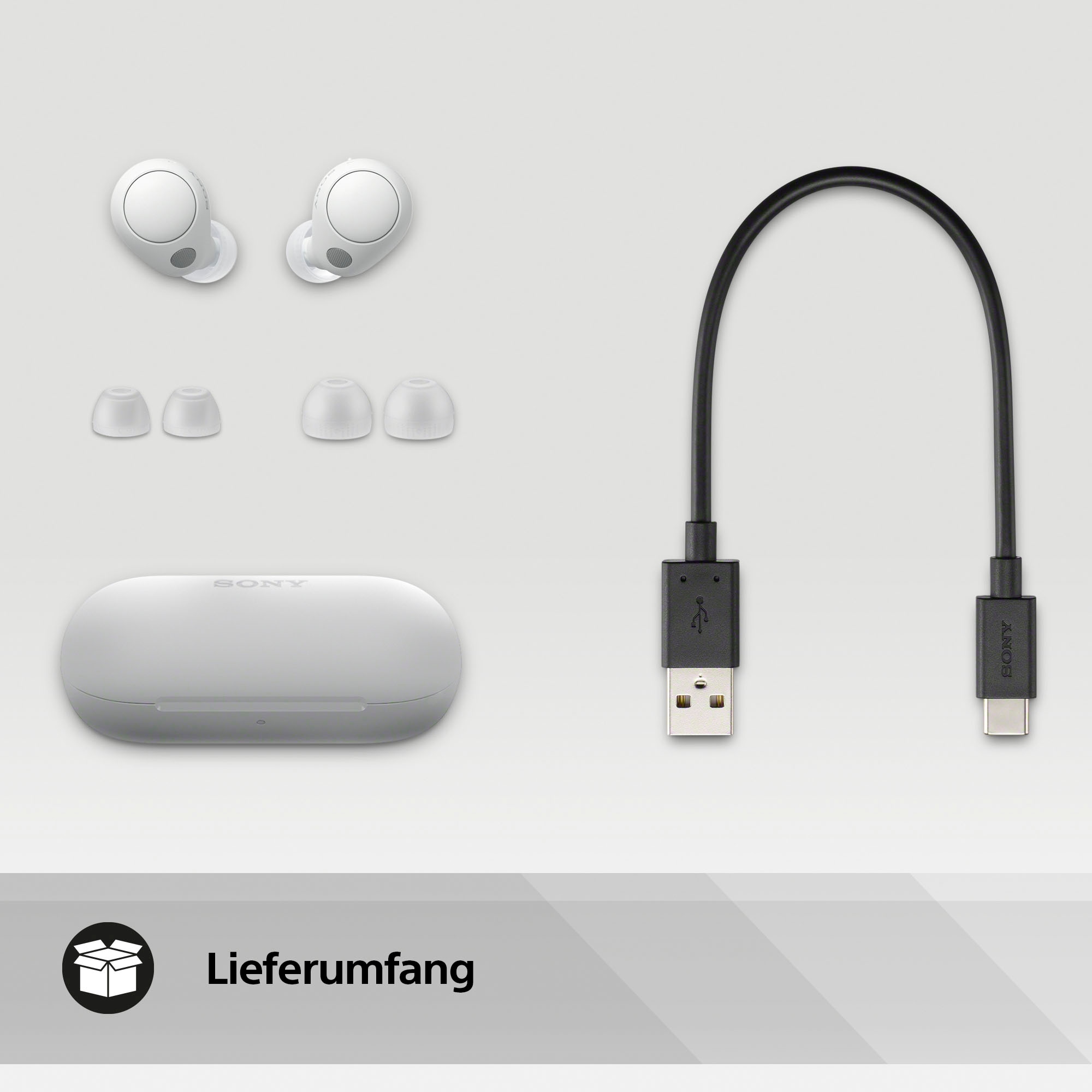Multipoint ➥ XXL bis Akkulaufzeit, Noise-Cancelling, Bluetooth, Garantie Sony Connection | Std. 20 Jahre UNIVERSAL »WF-C700N«, In-Ear-Kopfhörer 3