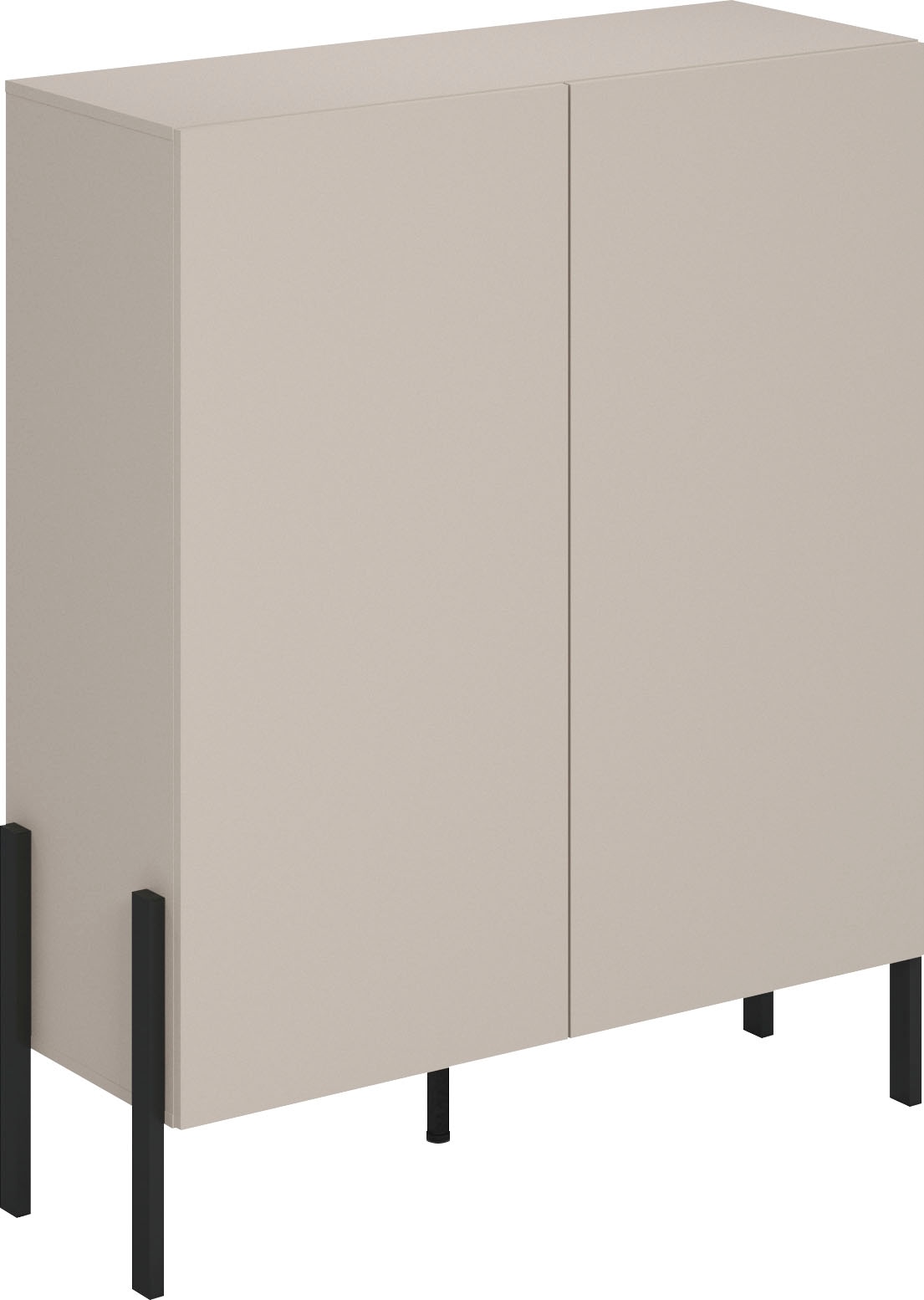 INOSIGN Kommode »Jukon, Breite 110 cm, moderne grifflose Hochschrank, 2Türen«, Highboard mit viel Stauraum, push-to-open-Funktion