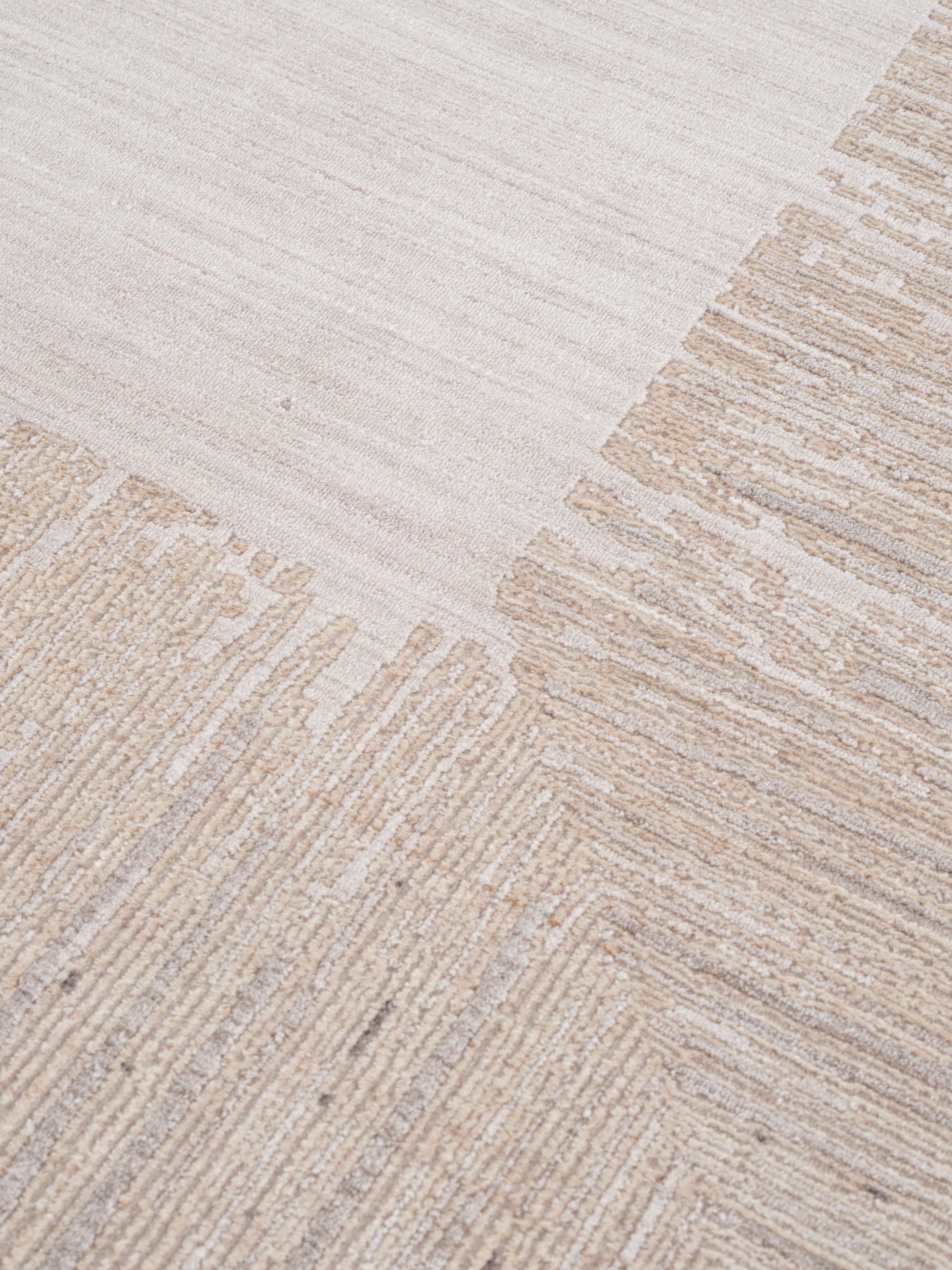 Calvin Klein home Teppich »Passages, mit Fransen, Designerteppich« rechteckig 5 mm Höhe Rahmen, meliert, Wohnzimmer, Schlafzimmer, Esszimmer