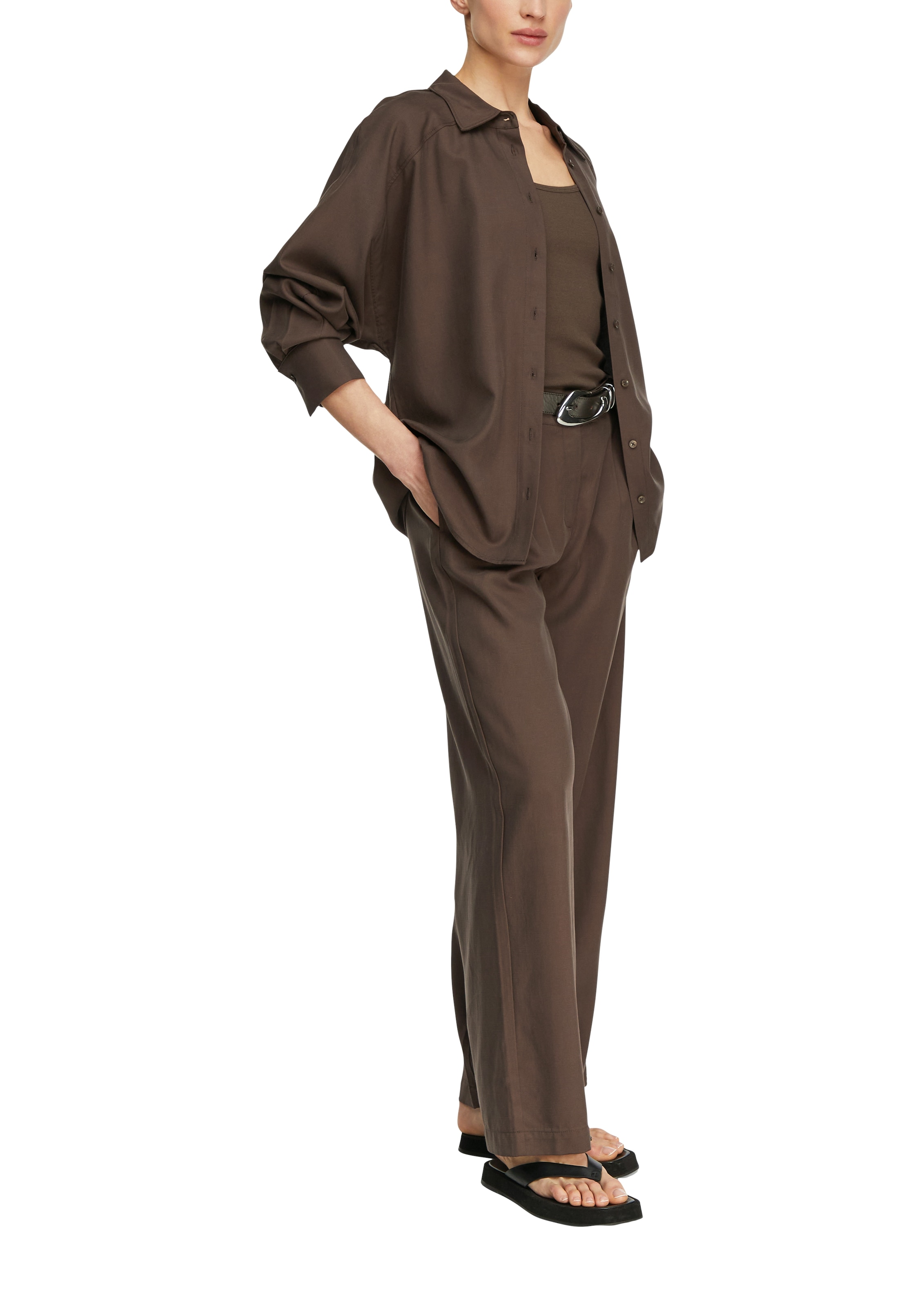 Comma Stoffhose  mit Leinenanteil