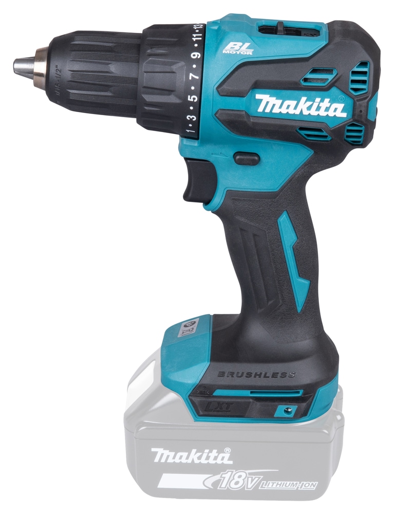 Makita Akku-Schlagbohrschrauber »»DHP490Z« 18V, ohne Akku und Ladegerät« max. 65 Nm, 0-1.900 min⁻¹,  kraftvoller, bürstenlos, allgemein einsetzbar zum Schrauben und Bohren