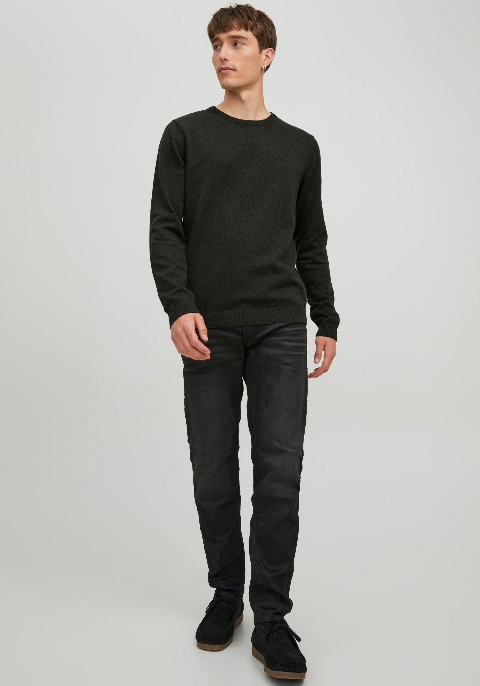 Jack & Jones Rundhalspullover »BASIC KNIT CREW NECK«