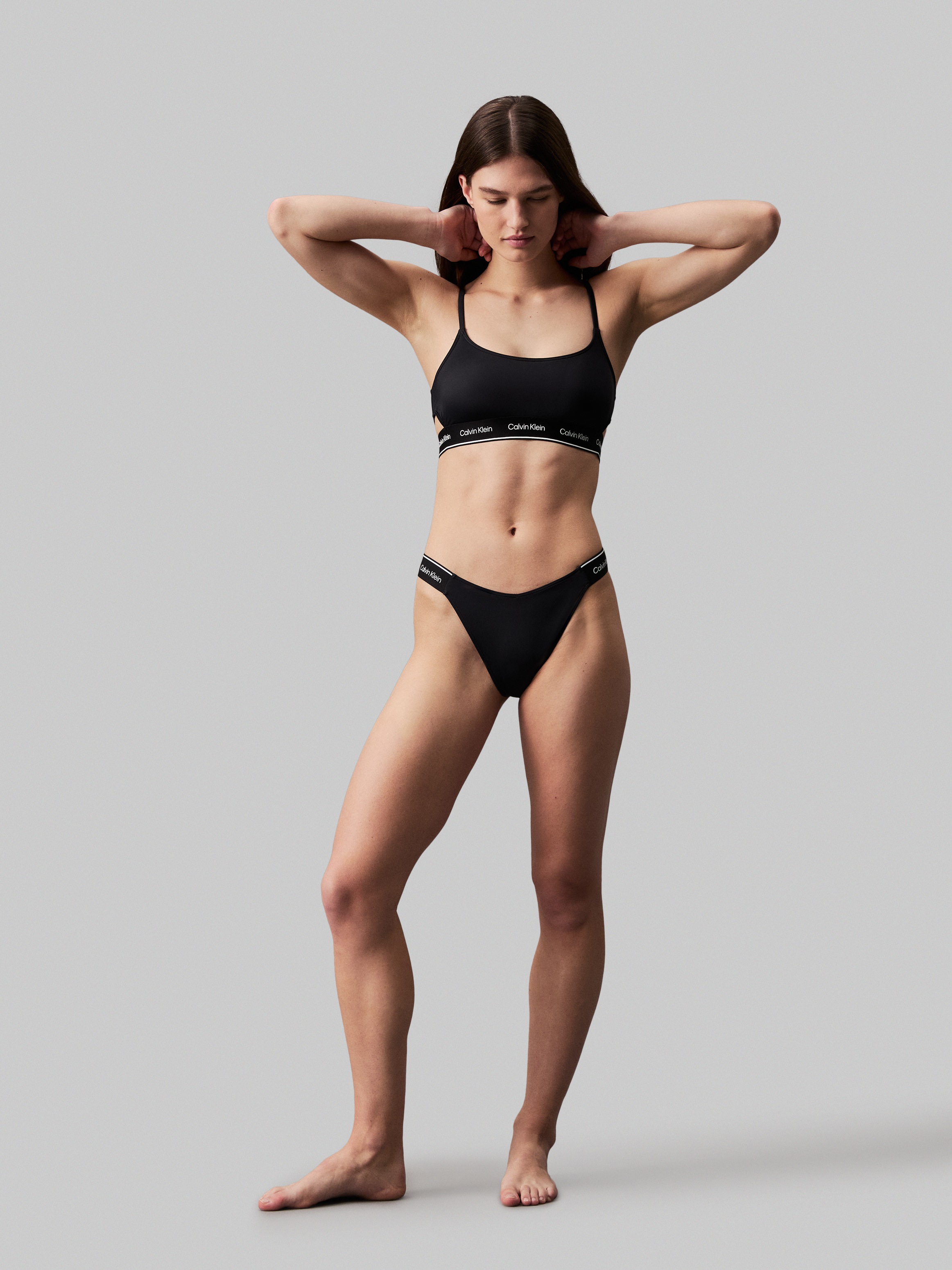 Calvin Klein Swimwear Bandeau-Bikini-Top »BRALETTE-RP«, mit seitlichen Cut-Outs