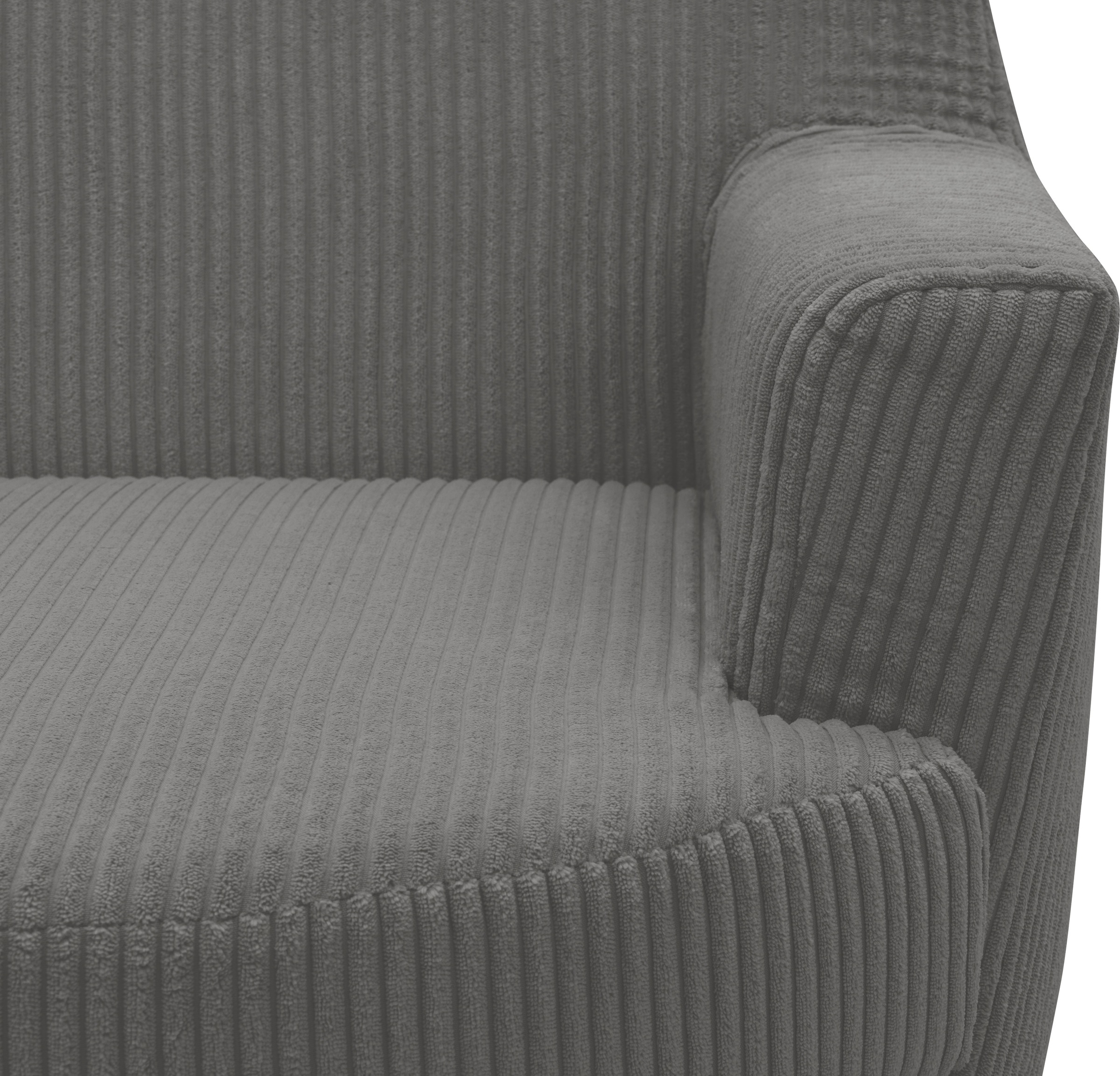 INOSIGN Drehsessel »HETTY, Drehsessel mit Wippfunktion und Hocker; Lesesessel, Armsessel«, (Set, 2 St.), mit Dreh/Wippfunktion, mit Federkern, in Cord und Microfaser