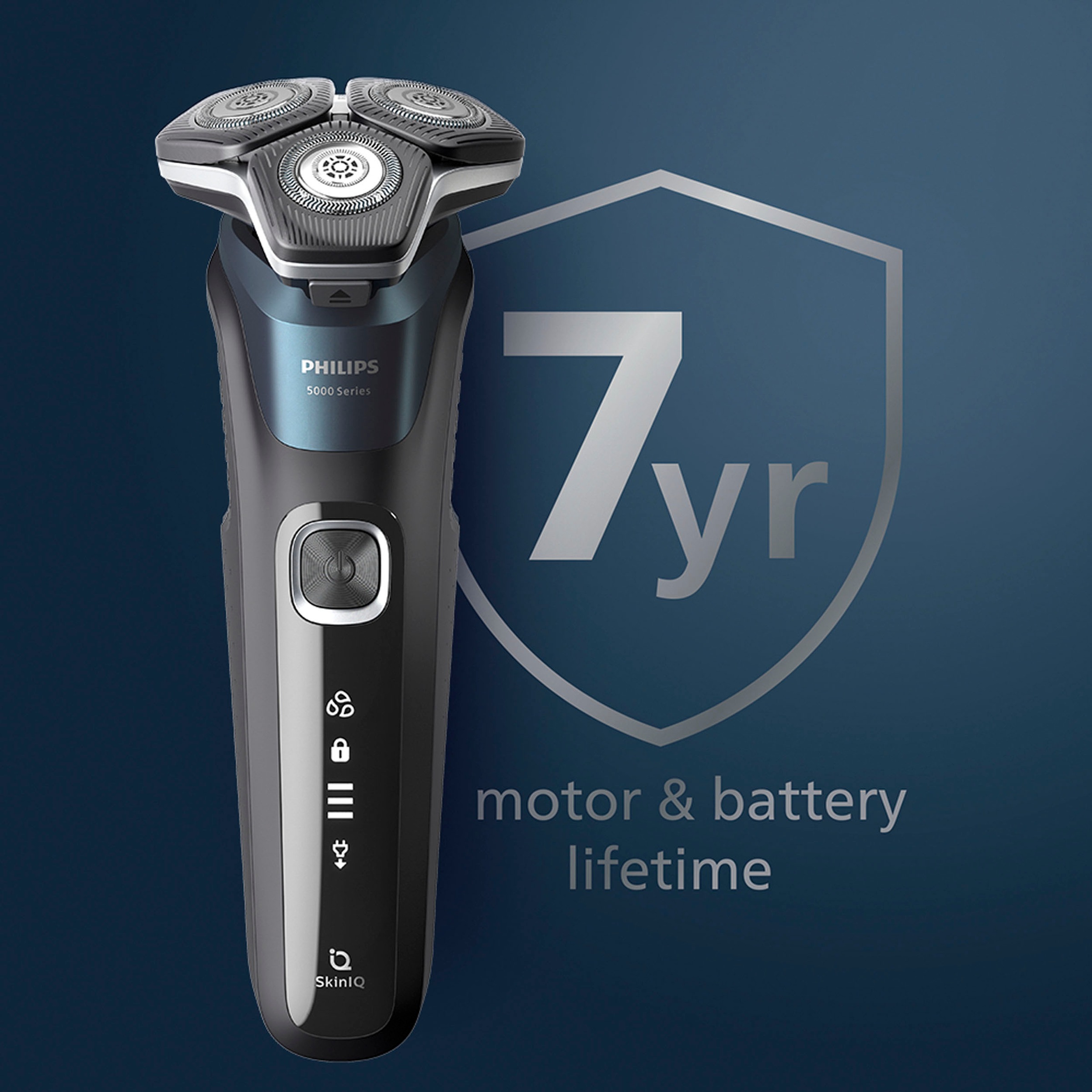 Philips Elektrorasierer »Shaver Series 5000 S5889/11«, ausklappbarer Präzisionstrimmer, Nasen- und Ohrenhaartrimmer, Etui, mit SkinIQ Technologie