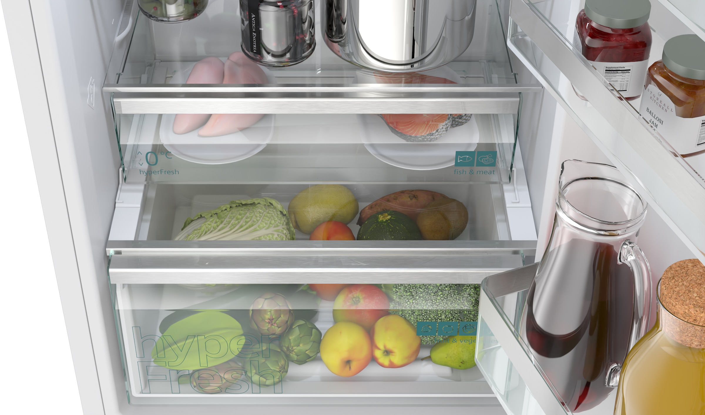 SIEMENS Kühl-/Gefrierkombination iQ300 »KG36NVWCG« 186 cm hoch 60 cm breit hyperFresh System für frisches Obst und Gemüse sowie Total noFrost