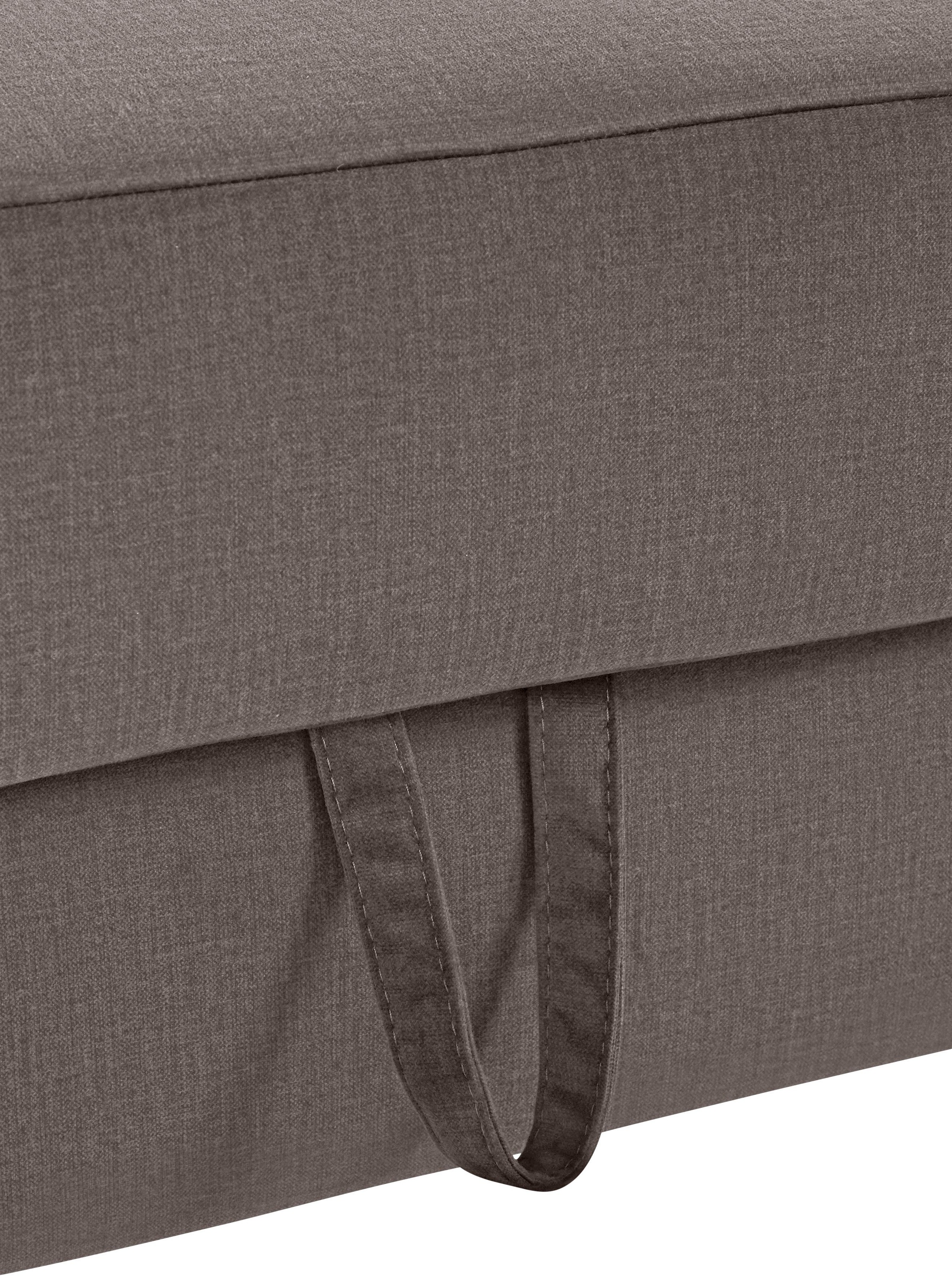 COTTA Polstergarnitur »Morven L-Form«, (Set), Set bestehend aus: Ecksofa mit Kopfteilverstellung & Hocker