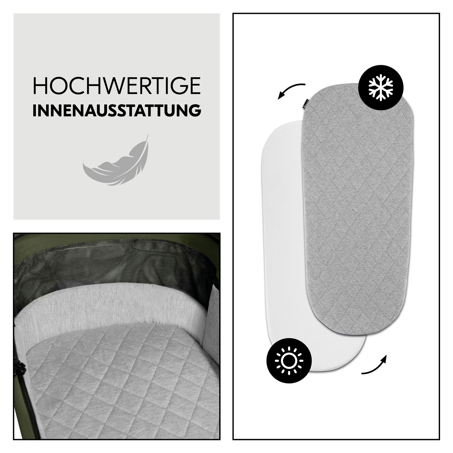 Hauck Kombi-Kinderwagen »Comfort N Care«, 22 kg, Belastbarkeit bis 22 kg