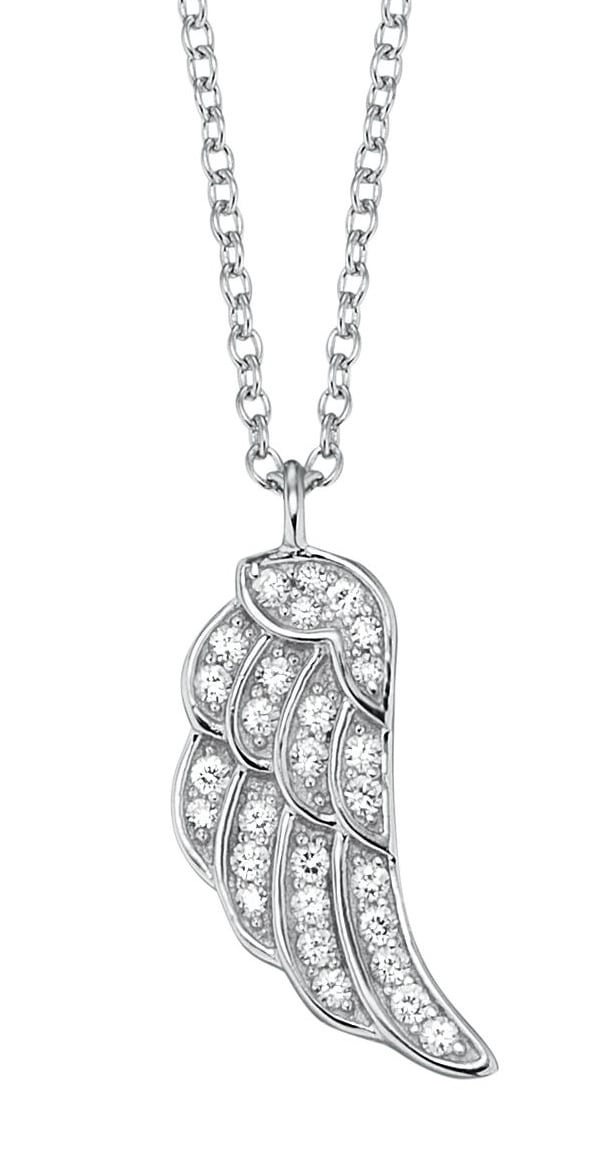 Engelsrufer Kette mit Anhänger »Little magic KETTE FLÜGEL« mit Zirkonia (synth.)