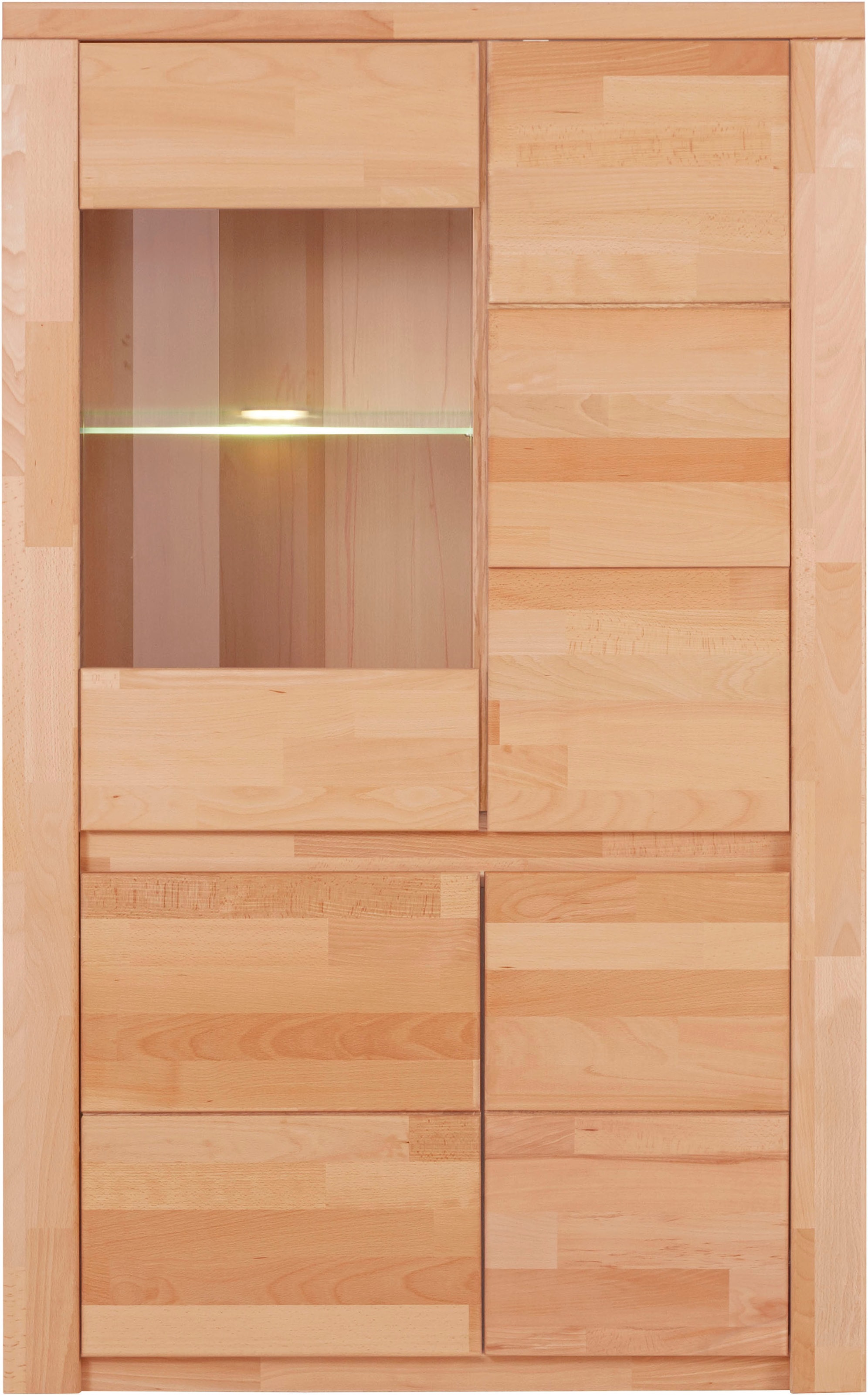 Home affaire Vitrine »Burani«, grifflose Optik