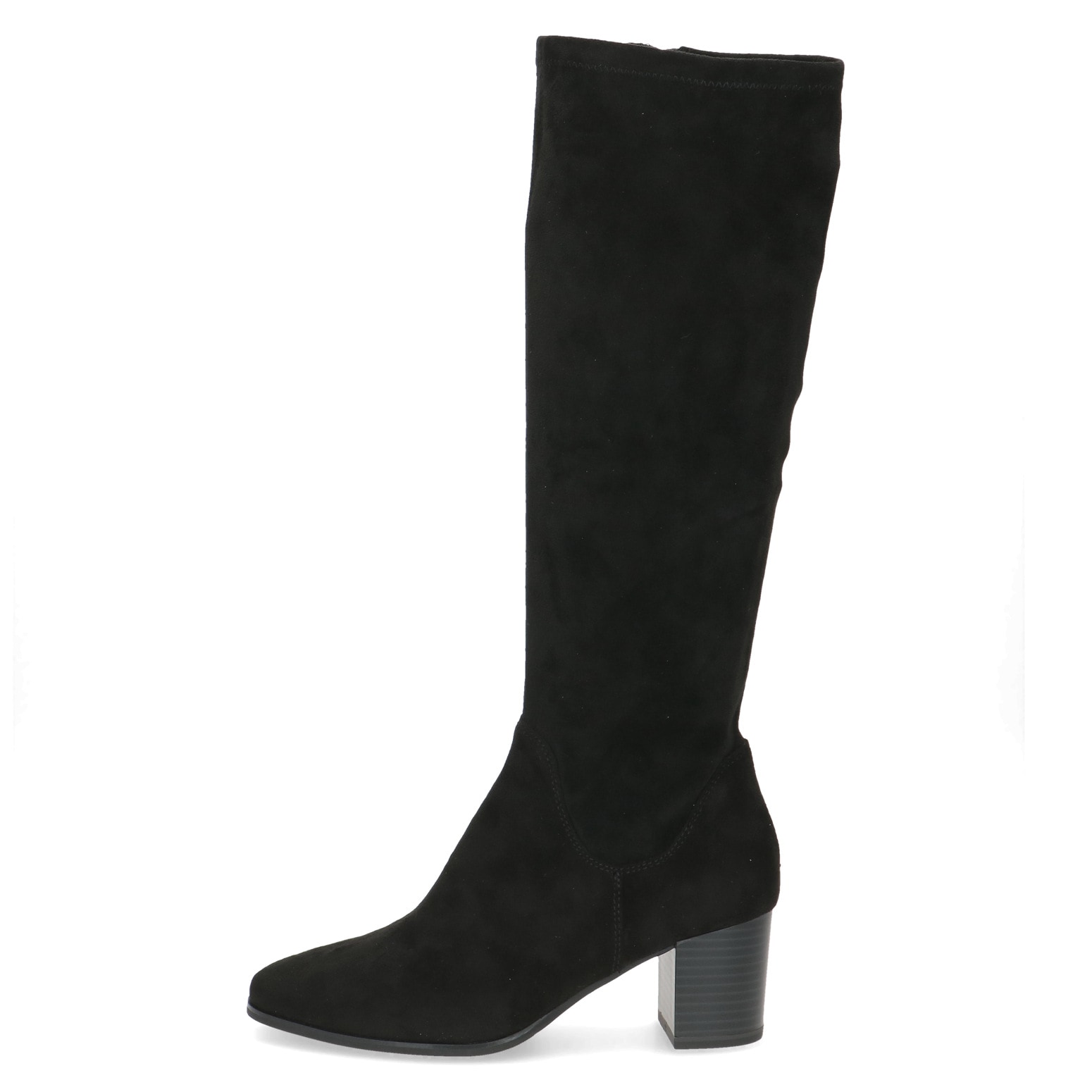 Caprice Stiefel, Blockabsatz, Langschaftstiefel in eleganter, runder Form