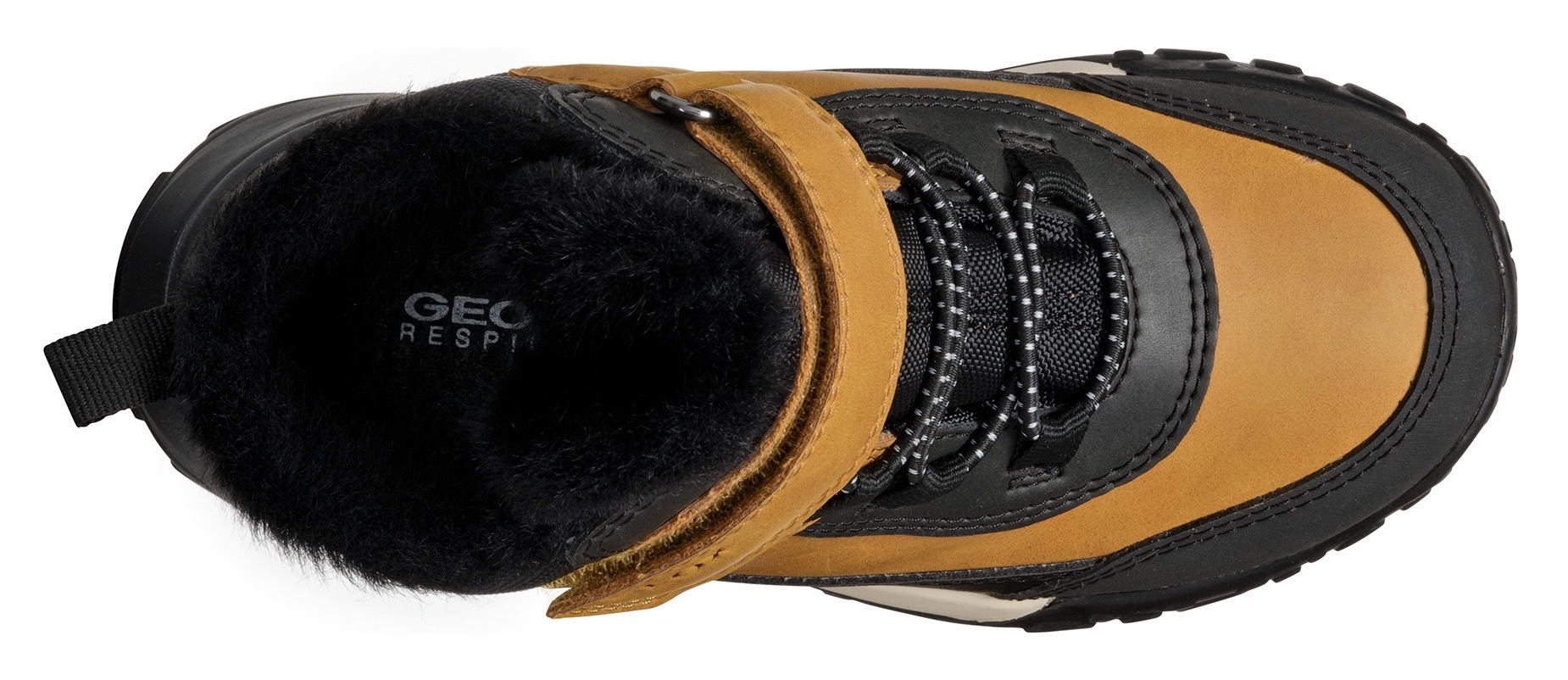 Geox Winterboots »J TREKKYUP BOY B ABX«, Klettstiefel, Snowboots, Winterstiefel mit Klettverschluss