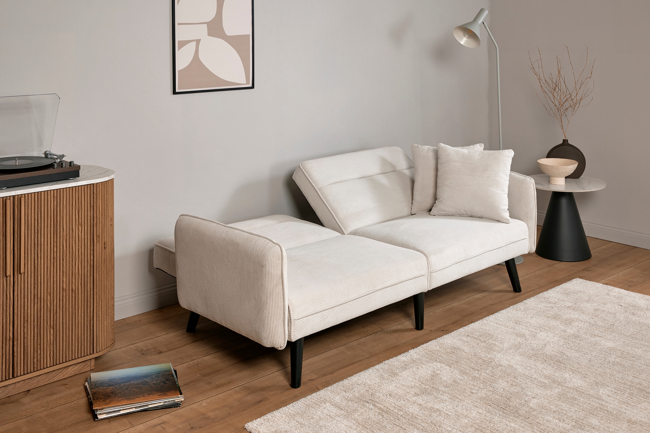 Jahnke Schlafsofa »CHILLAX LINE« mit Relax-und Schlaffunktion, inkl. Kissen, Breite 191 cm