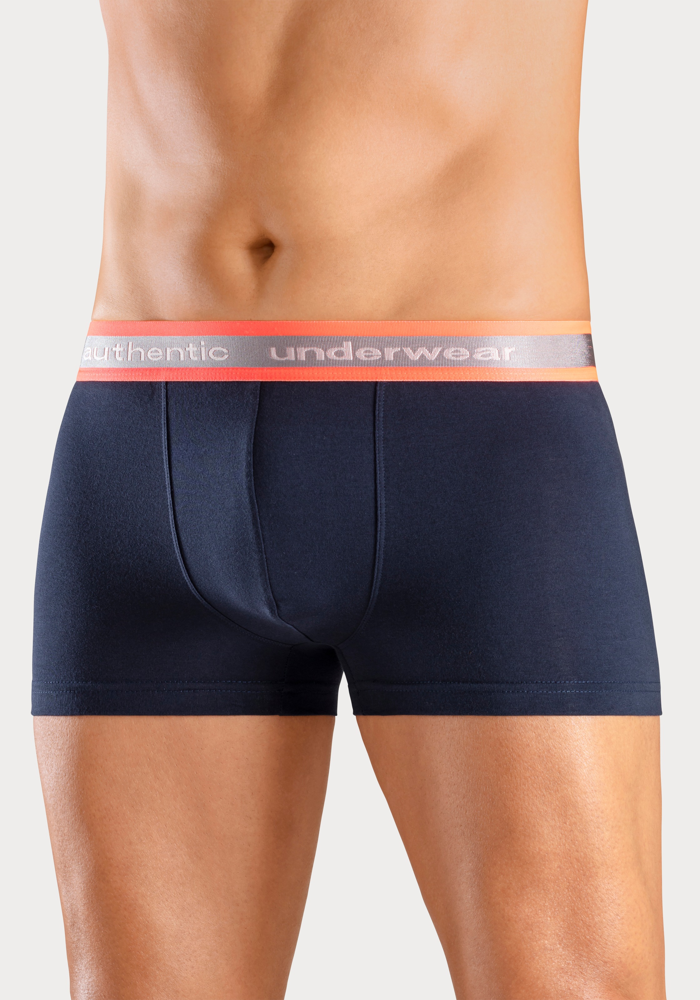 AUTHENTIC LE JOGGER Boxer »Boxershorts für Herren«, (Packung, 4 St., 4er-Pack), angenehm weiches Neon-Bündchen