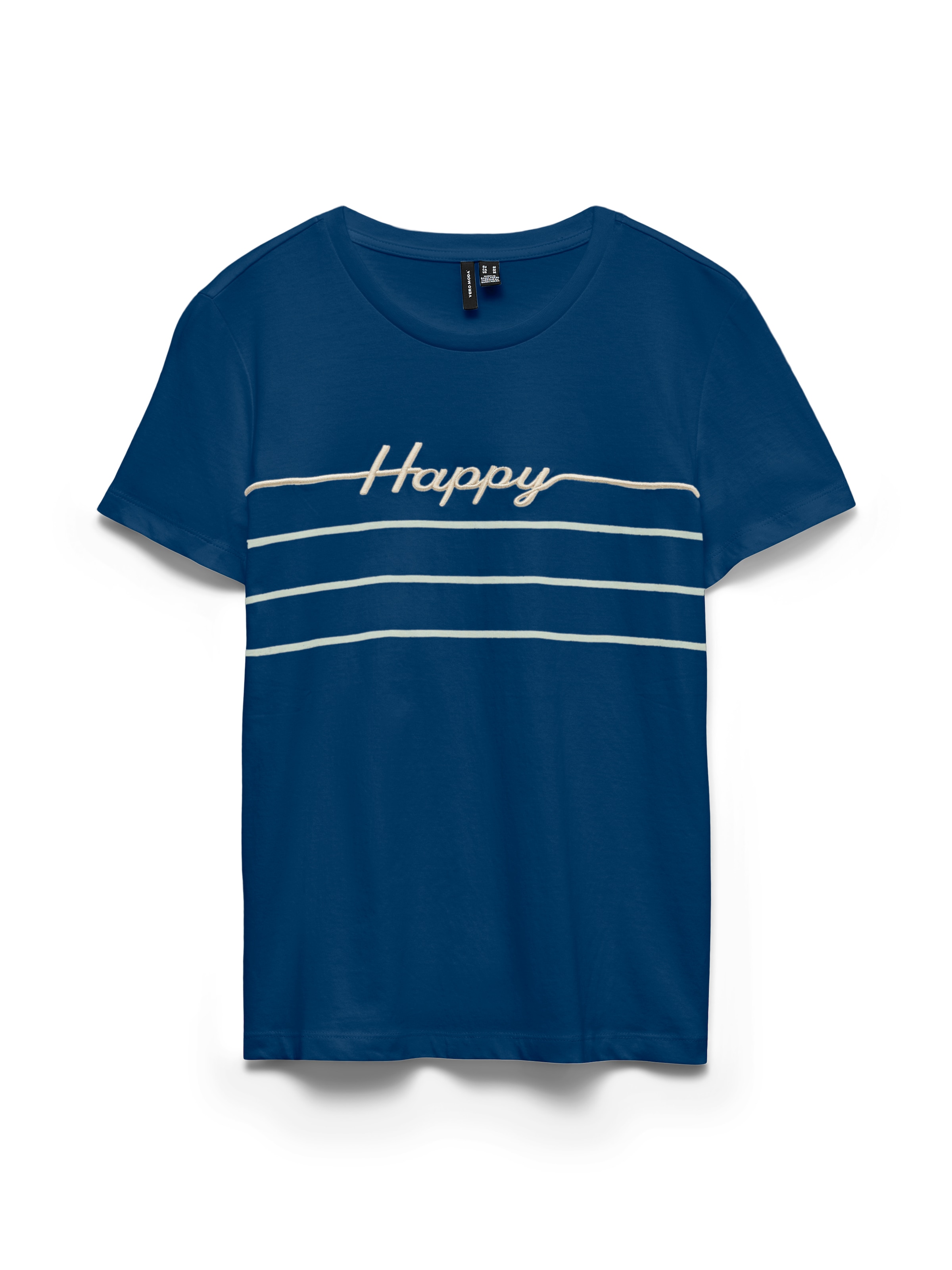 Vero Moda Kurzarmshirt »VMLINE SS TOP BOX JRS« Baumwolle, regular fit