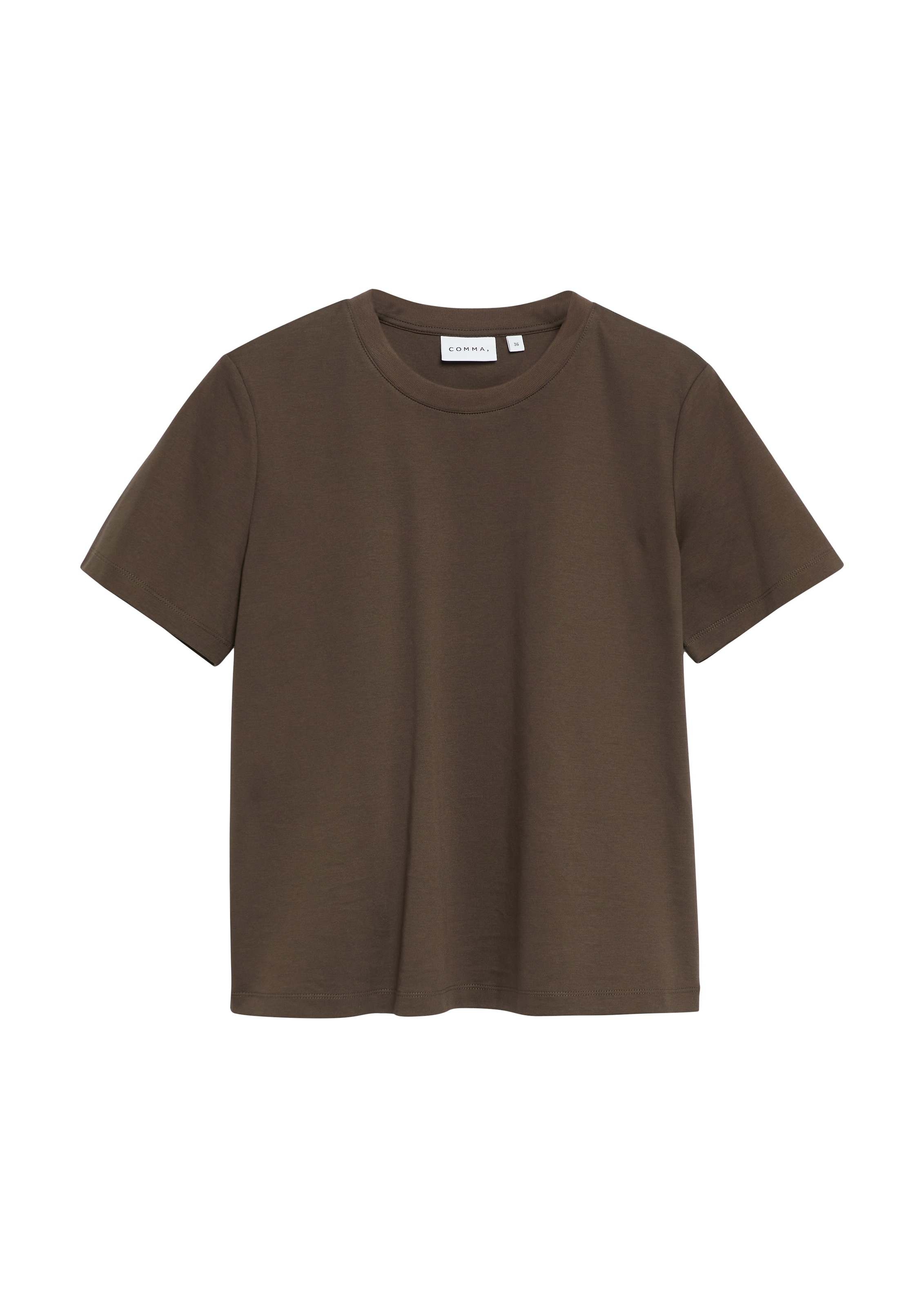 Comma Kurzarmshirt Sommershirt - unifarben