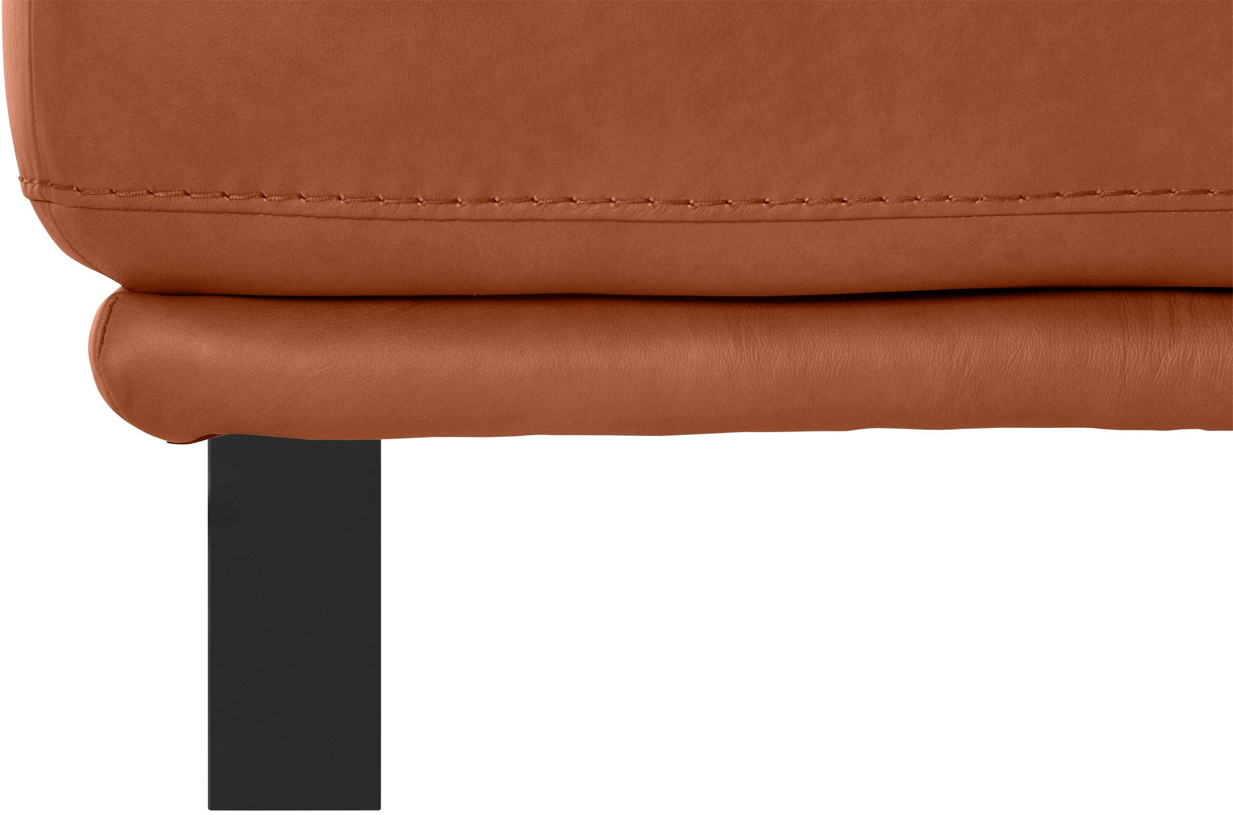 W.SCHILLIG Hocker »montanaa«, mit Metallkufen in Schwarz pulverbeschichtet, Breite 71 cm