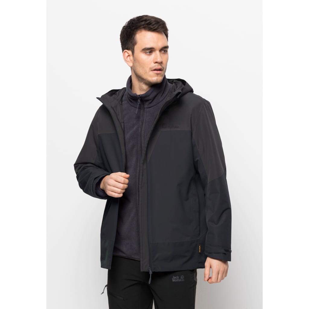 Jack Wolfskin 3-in-1-Funktionsjacke »DNA TUNDRA 3IN1 JKT M«, (2 teilig), mit Kapuze