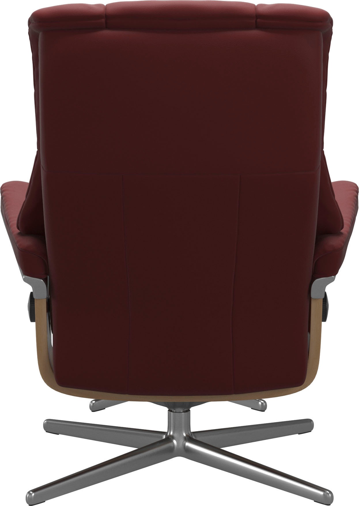 Stressless® Relaxsessel »Mayfair«, (Set, Relaxsessel mit Hocker), mit Hocker, mit Cross Base, Größe S, M & L, Holzakzent Eiche