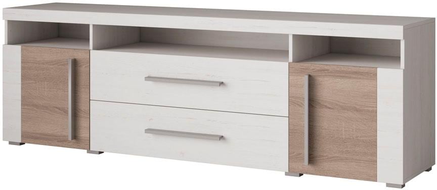 INOSIGN Lowboard »Roger,Breite 182 cm, stilvolle TV-Kommode, 2Türen 2 Schubladen«, TV-Schrank mit viel Stauraum, TV-Board