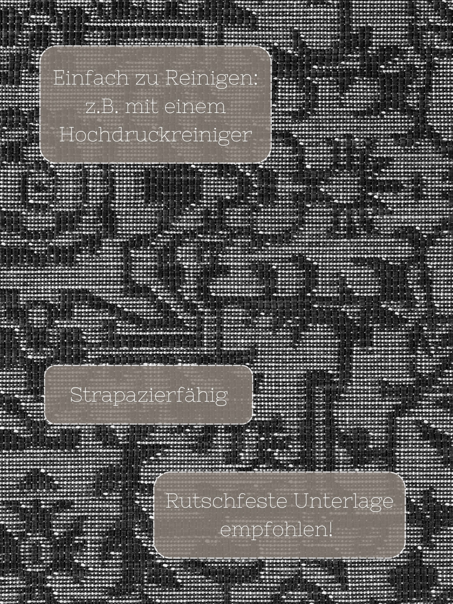 NORTHRUGS Outdoorteppich »Kona Wendeteppich«, rechteckig, 5 mm Höhe, In und Outdoor, Flachgewebe, wetterfest, pflegeleicht, robust