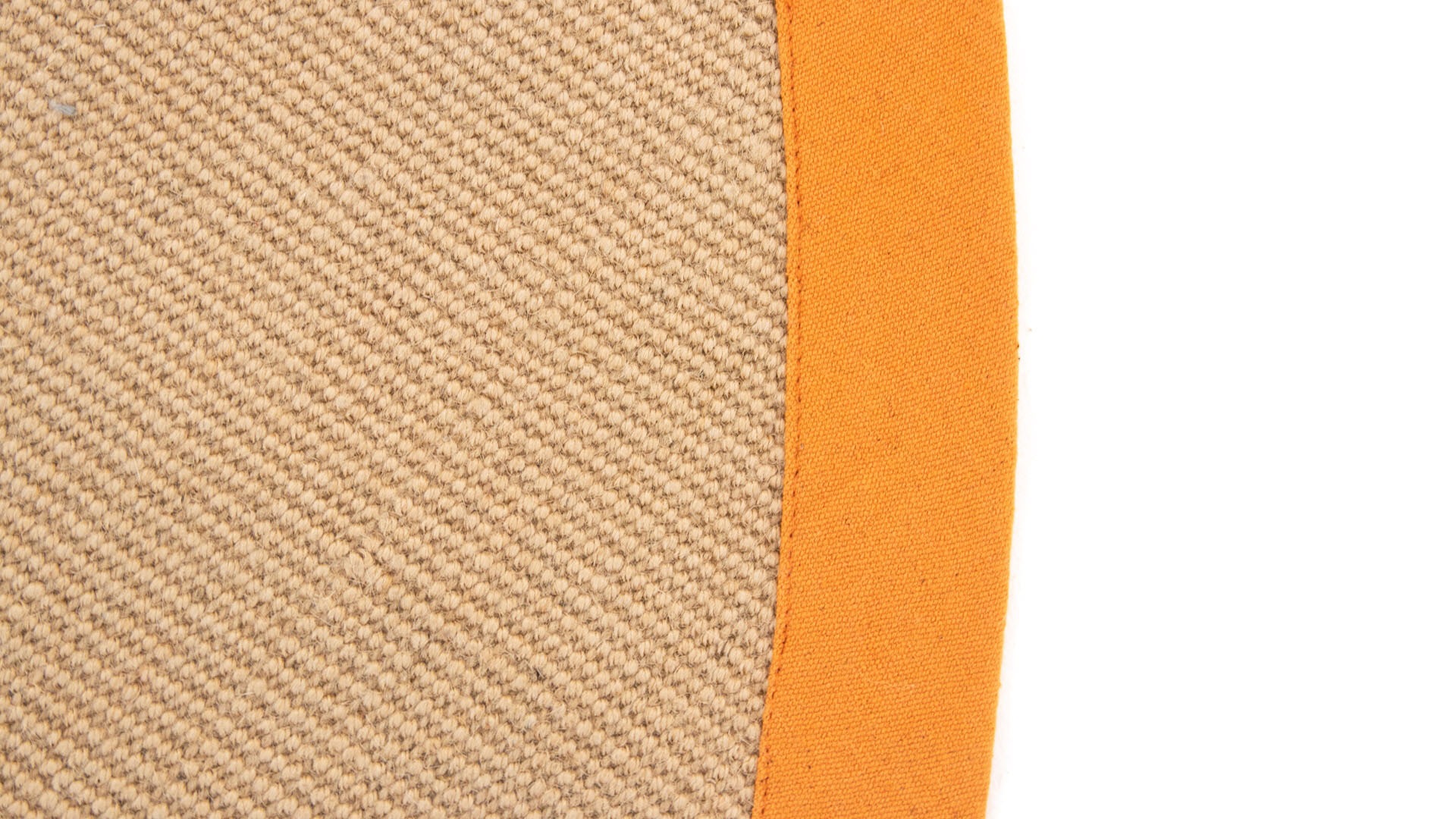 Bordüre, carpetfine mit Anti-Rutsch rund, Sisalteppich farbiger »Sisal«, Rückseite