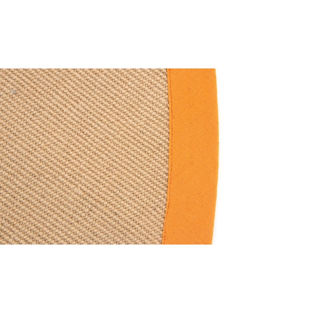 carpetfine Sisalteppich »Sisal«, rund, mit farbiger Bordüre, Anti-Rutsch  Rückseite