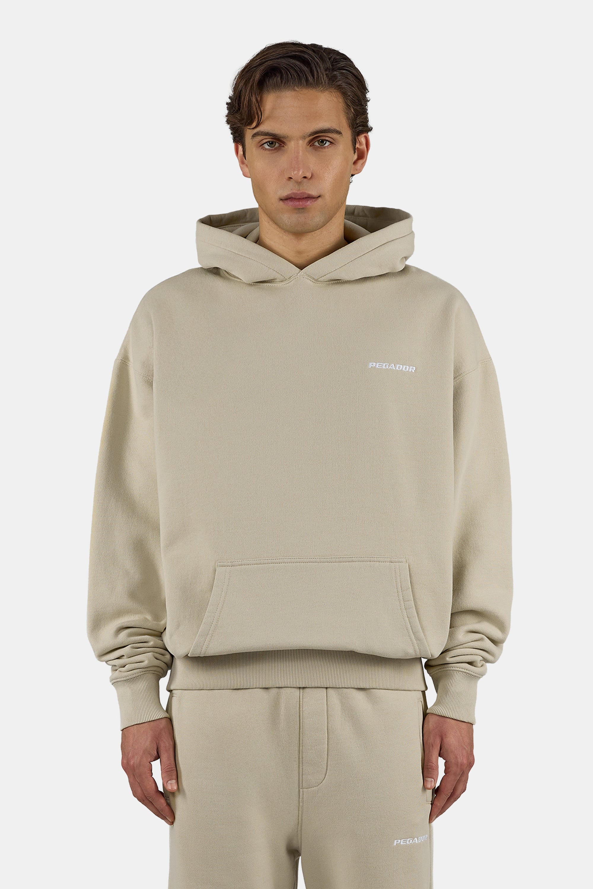PEGADOR Kapuzensweatshirt »Logo Oversized Hoodie«, Baumwollmischung, oversize
