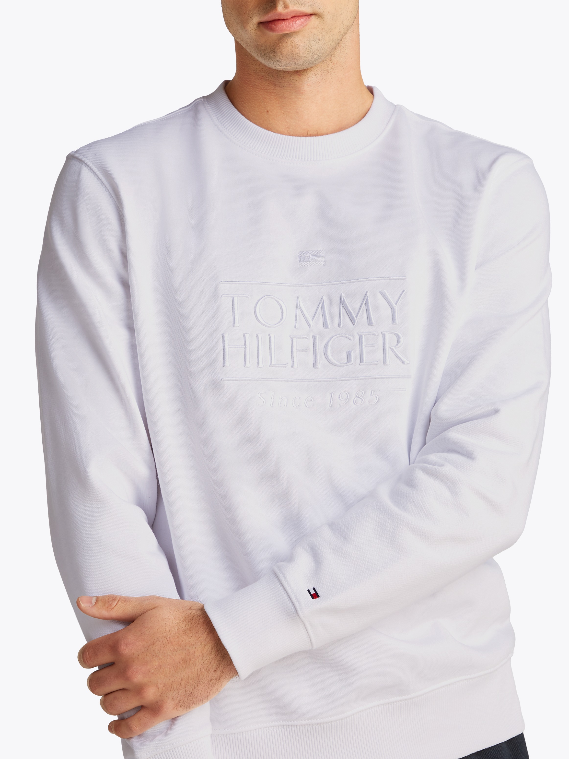 Tommy Hilfiger Sweatshirt »HILFIGER EMBRO LOGO SWEATSHIRT«