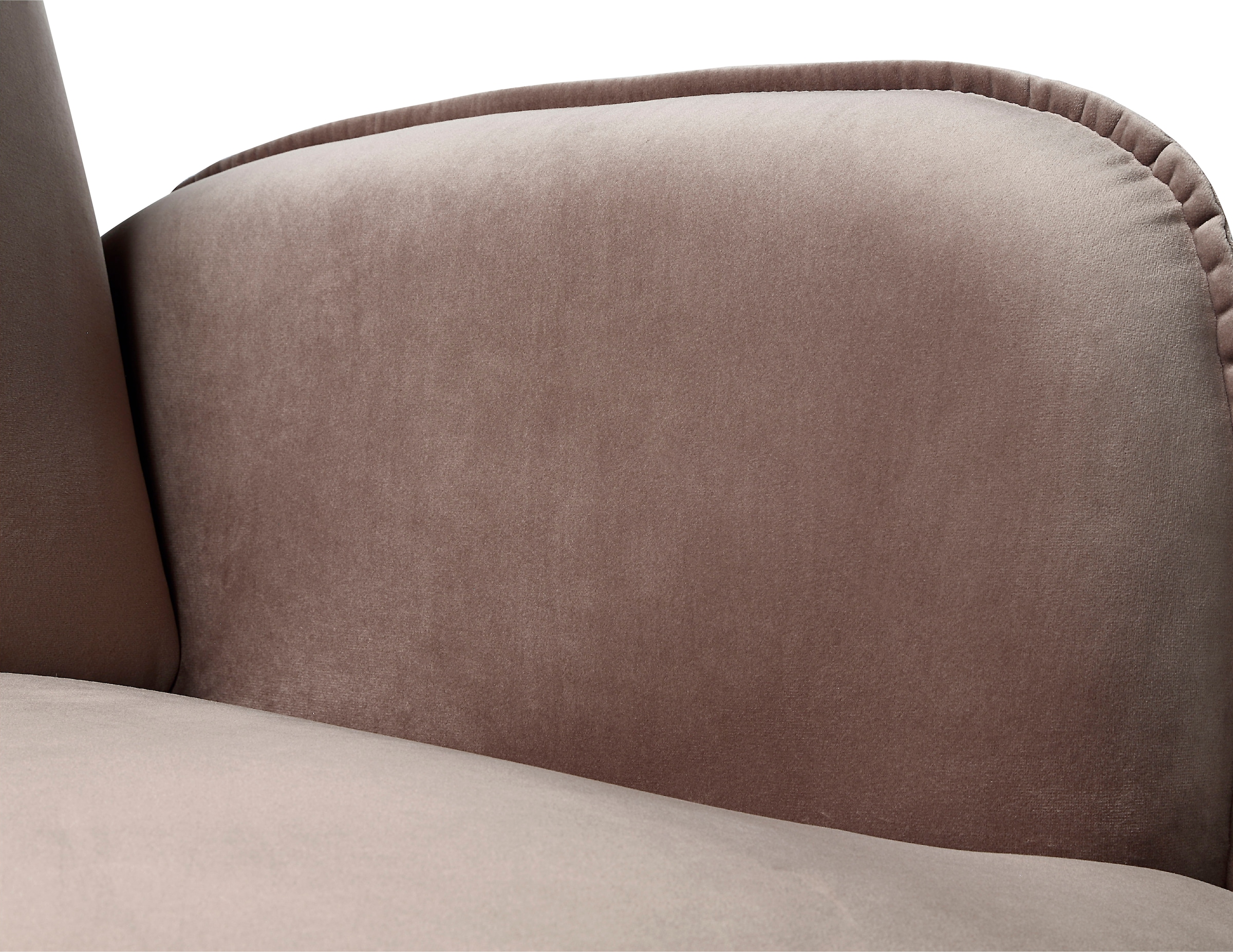 ATLANTIC home collection Sessel und Welleunterfederung, mit bequem goldene inkl. Massivholzfüße Dekokissen »Ben«, bestellen