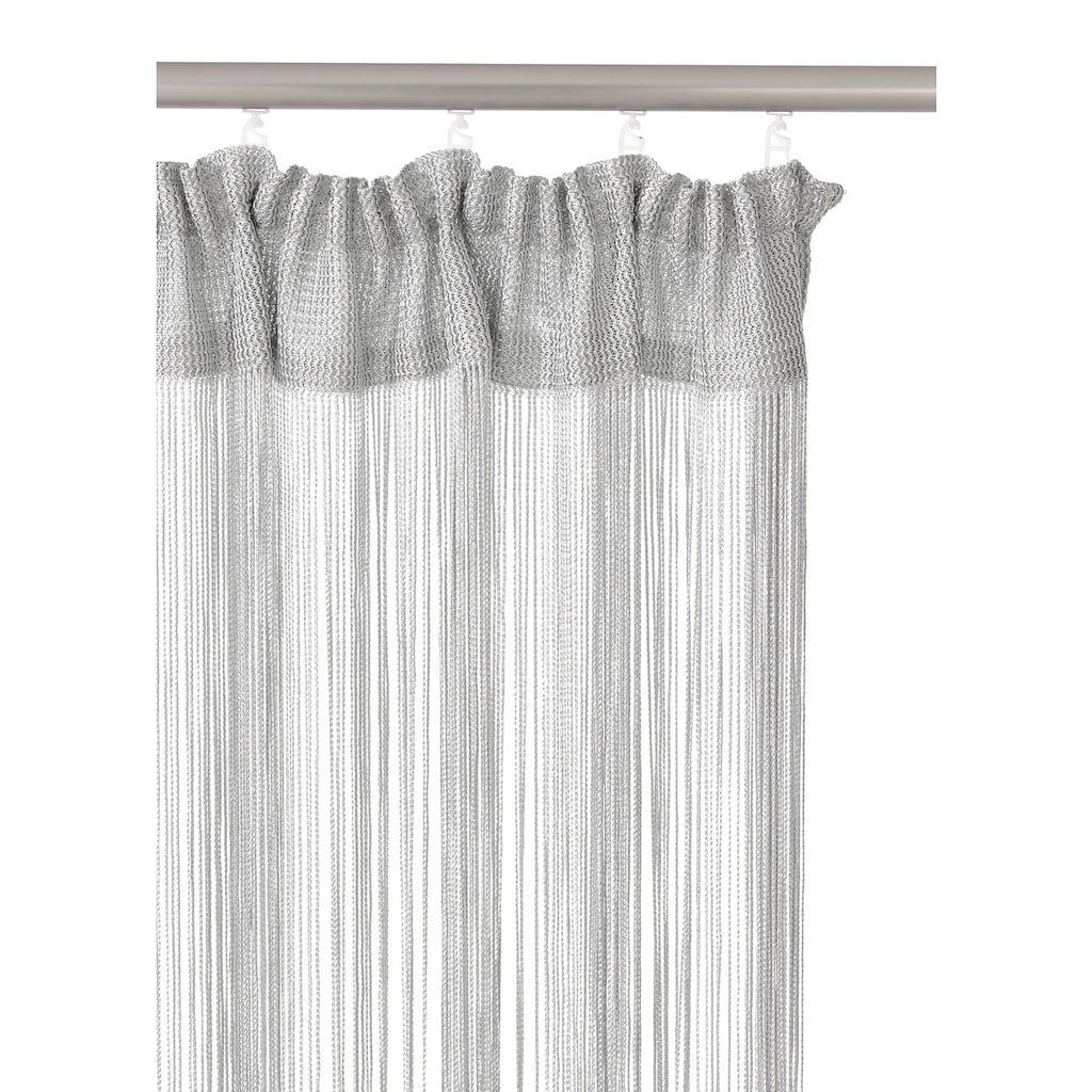 my home Fadenvorhang »Fao-Uni«, (1 St.), Kräuselband, transparent, Polyester, pflegeleicht
