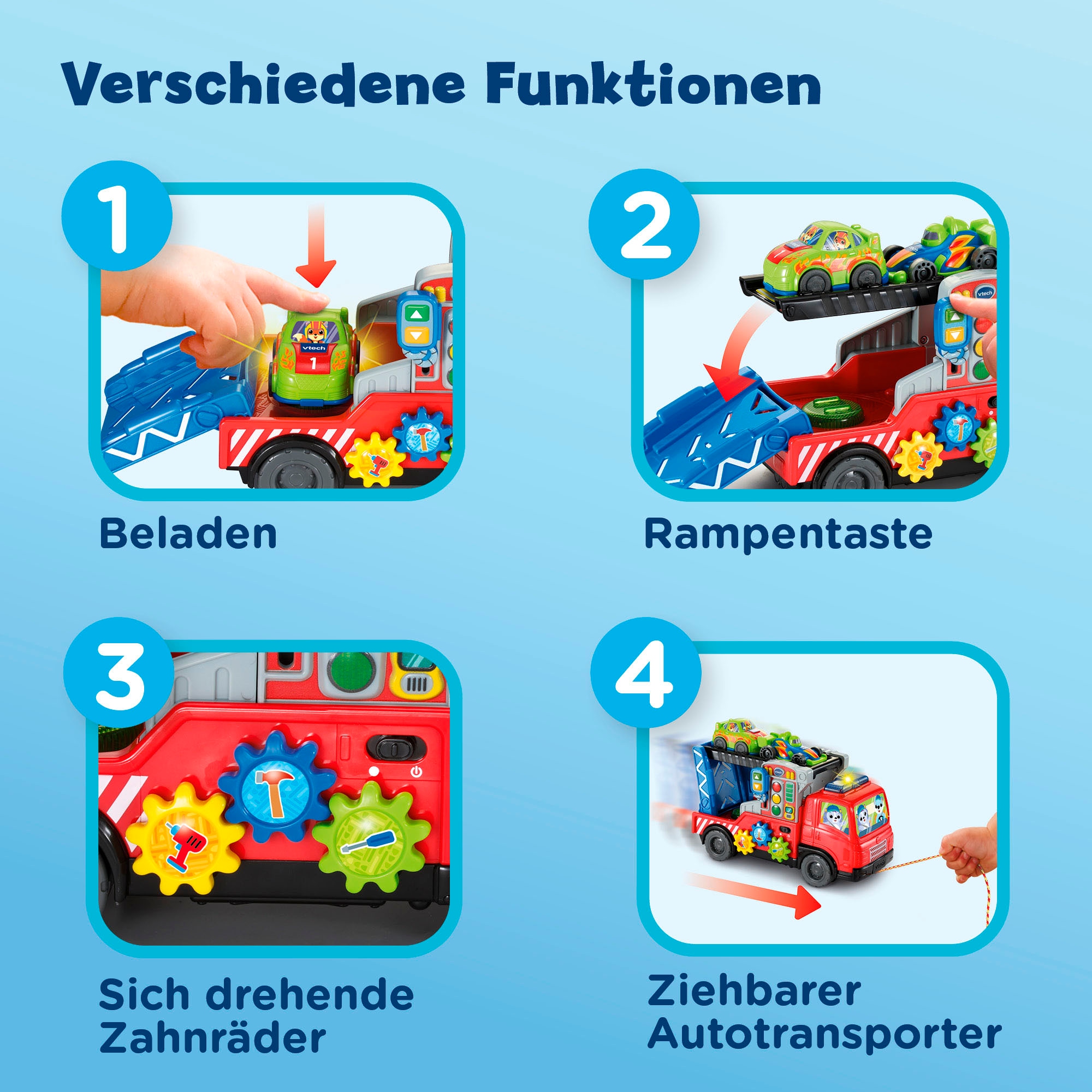 Vtech® Spielzeug-Transporter »Babys Autotransporter« mit Licht und Sound