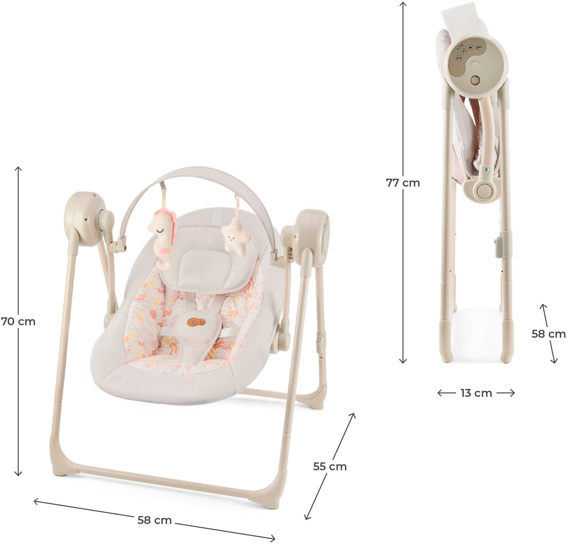 Kinderkraft Babywippe »Swingee«, mit Soundeffekt