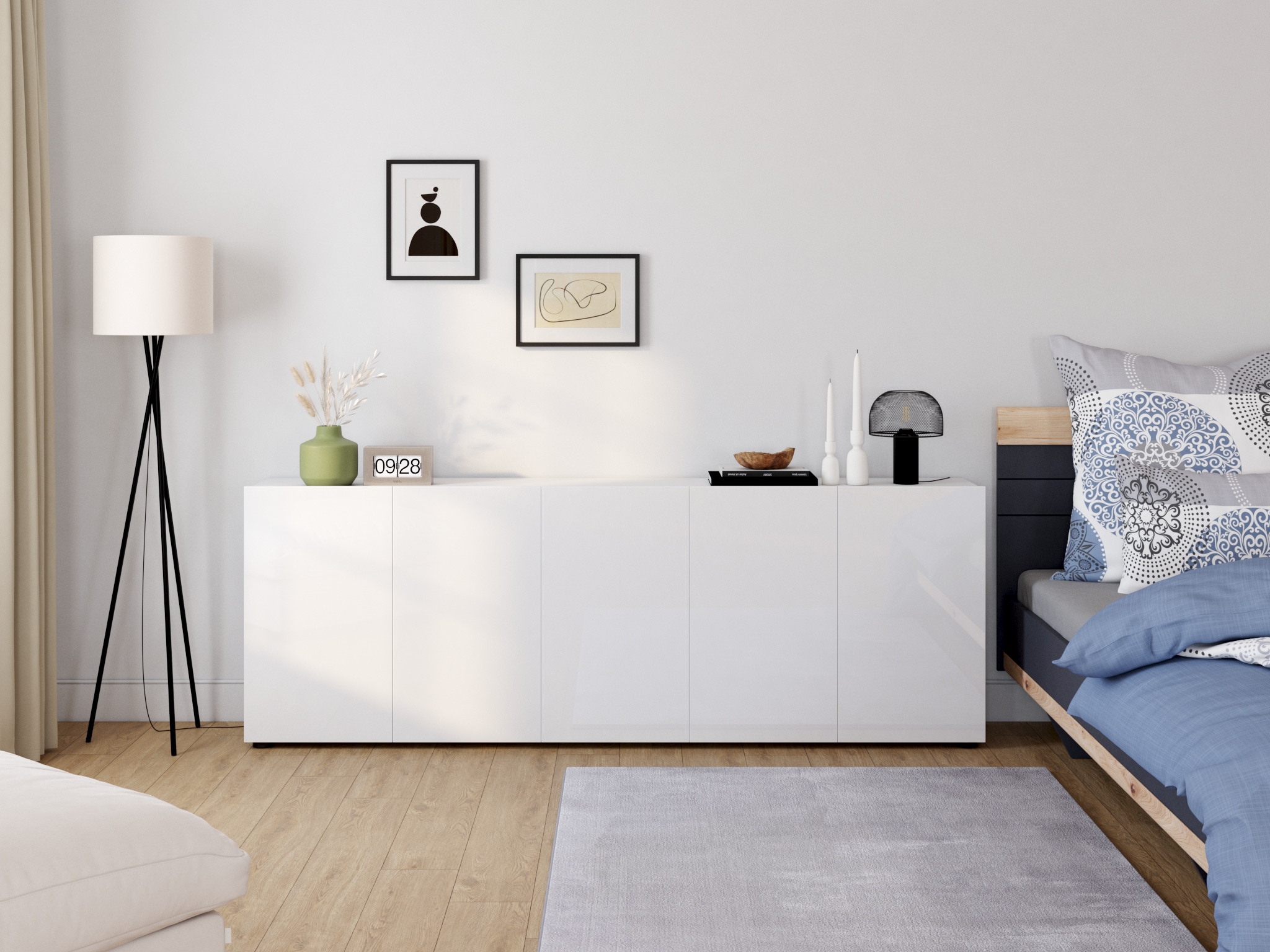 my home Bettwäsche »Tesso in Gr. 135x200, 155x220 oder 200x200 cm« 2 tlg. Bettwäsche mit Ornamenten und in verschiedenen Qualitäten