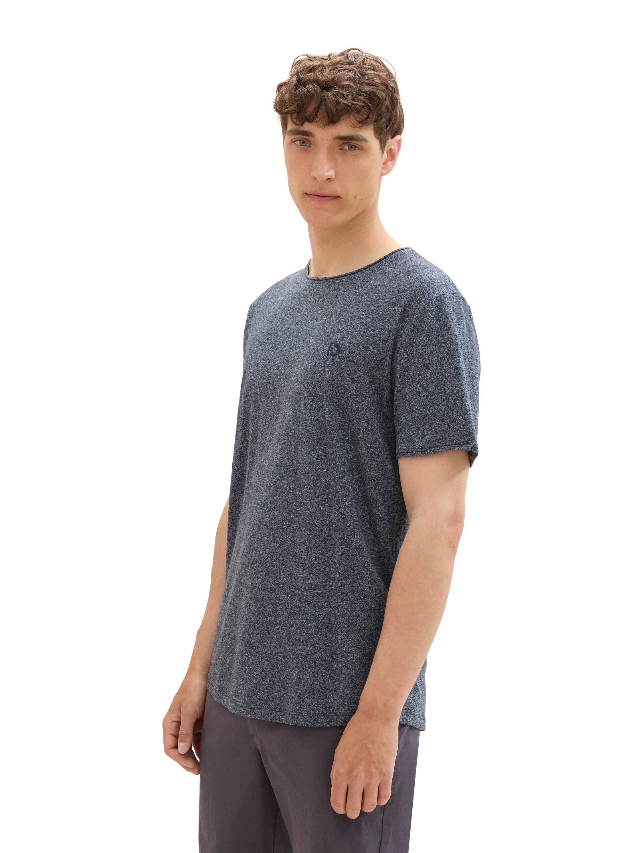 TOM TAILOR Denim T-Shirt, in Melange-Optik