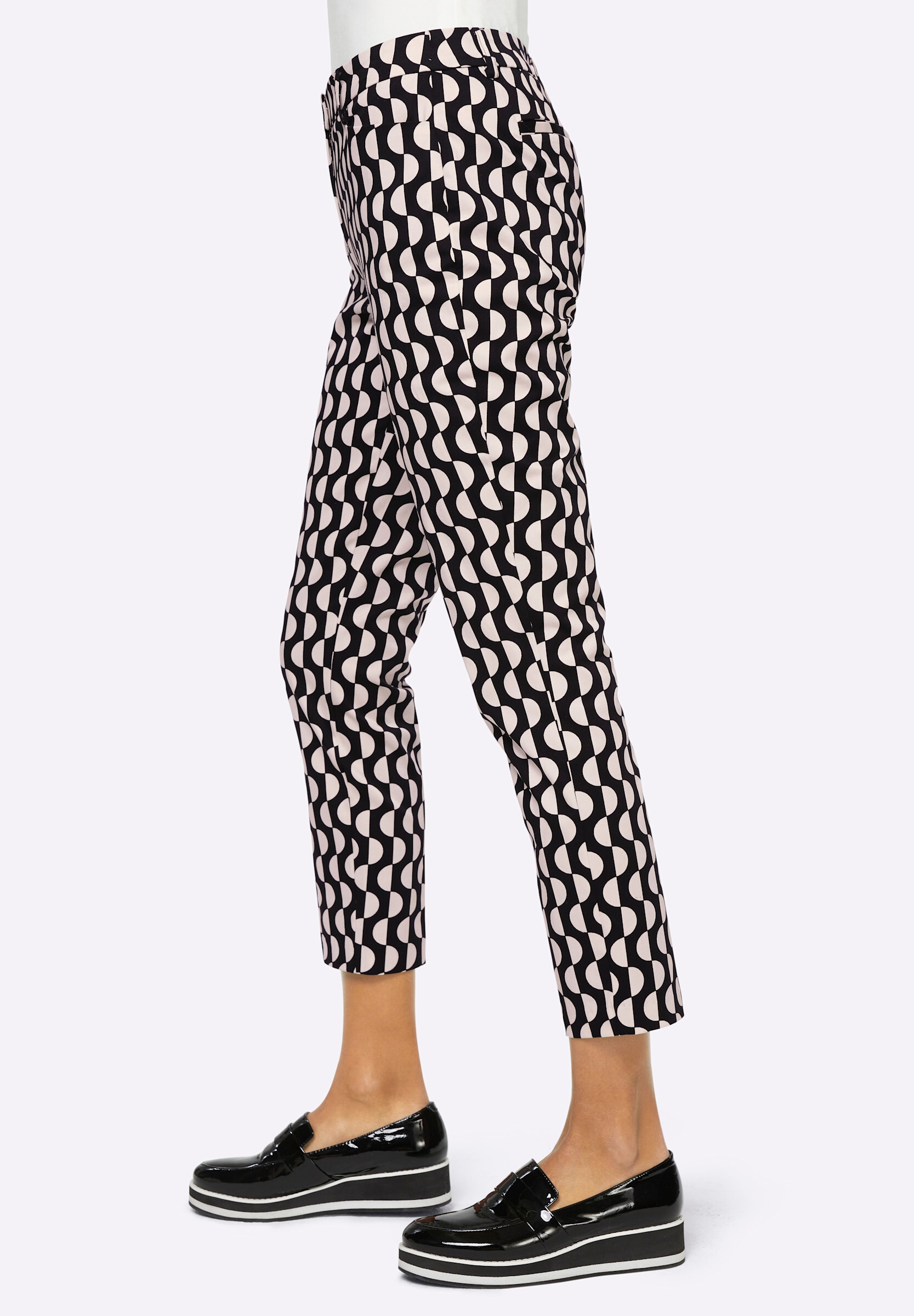heine Stoffhose »Druck-Hose Druckhose mit grafischem Muster«