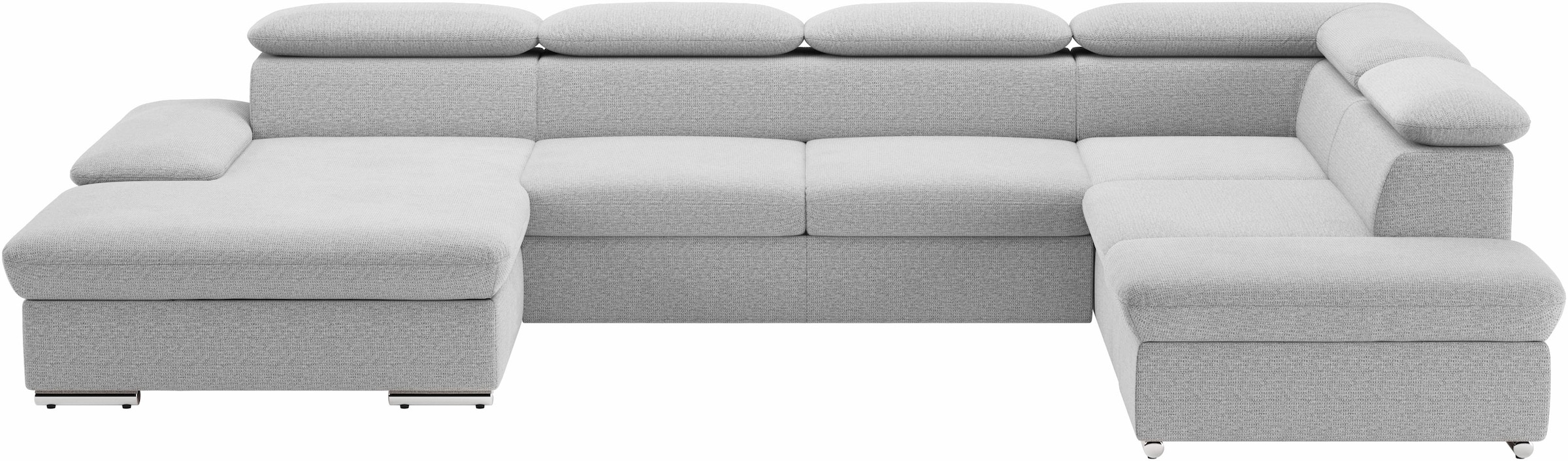 sit&more Wohnlandschaft »Valantine U-Form, B: 349 cm« mit Arm- & Kopfteilverstellung, optional mit Bettfunktion