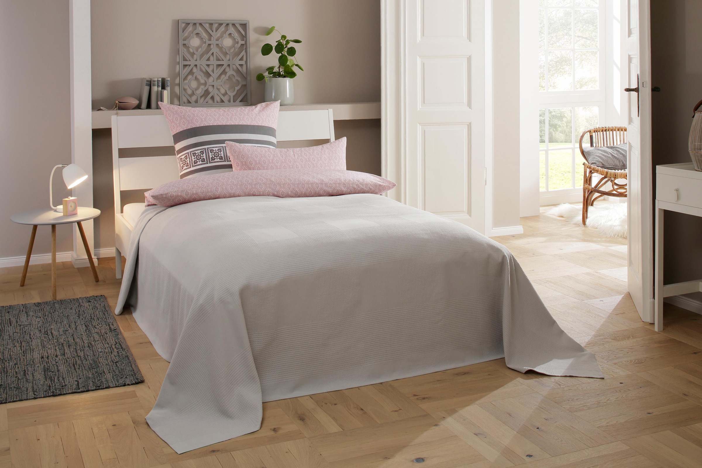 PolyCotton Home (Flanell) (2 Winter affaire im geeignet Landhausstil«, Sommer, tlg.) »Cremona kaufen Biber Qualität, online Renforcé, & Bettwäsche und in verspielte romantisch, Ornamente,