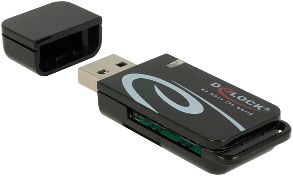 Delock Speicherkartenleser »Mini USB 2.0 Card Reader mit SD und Micro SD Slot«