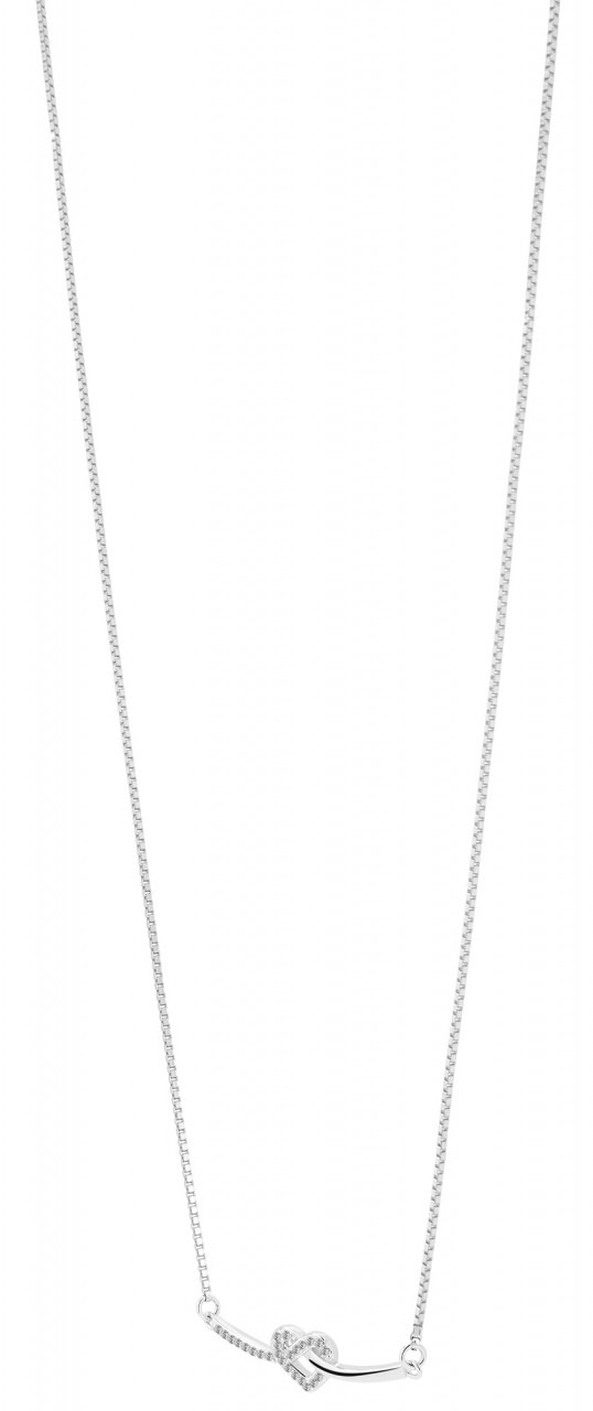 Adelia´s Kette mit Anhänger »Adelia's Damen 925 Silber Halskette mit Anhänger Herz 42 cm + 2.0 cm«
