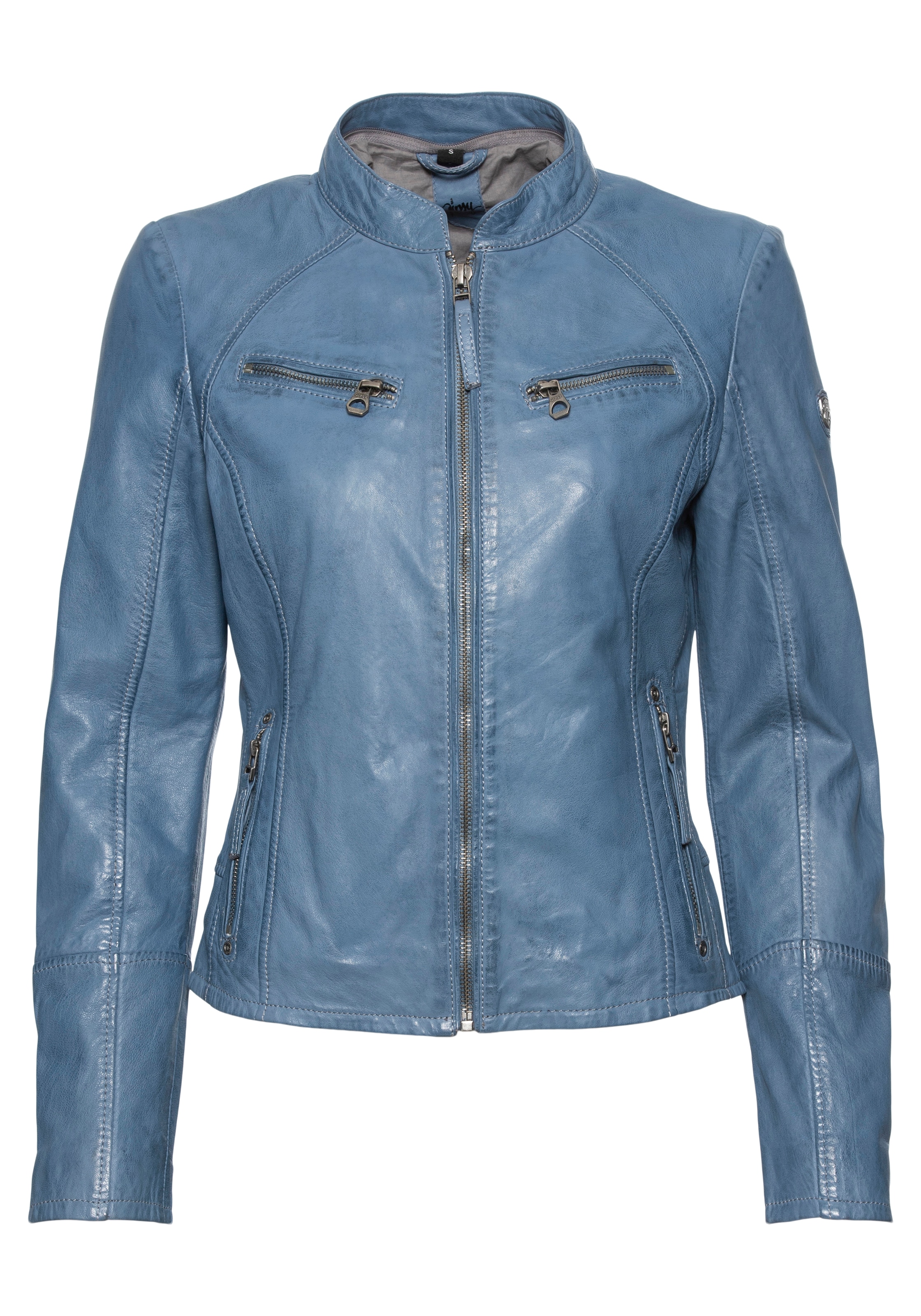 Mauritius Lederjacke »NOLA«, mit Kapuze, Two-in-One Style - mit abnehmbarer Jersey-Kapuze