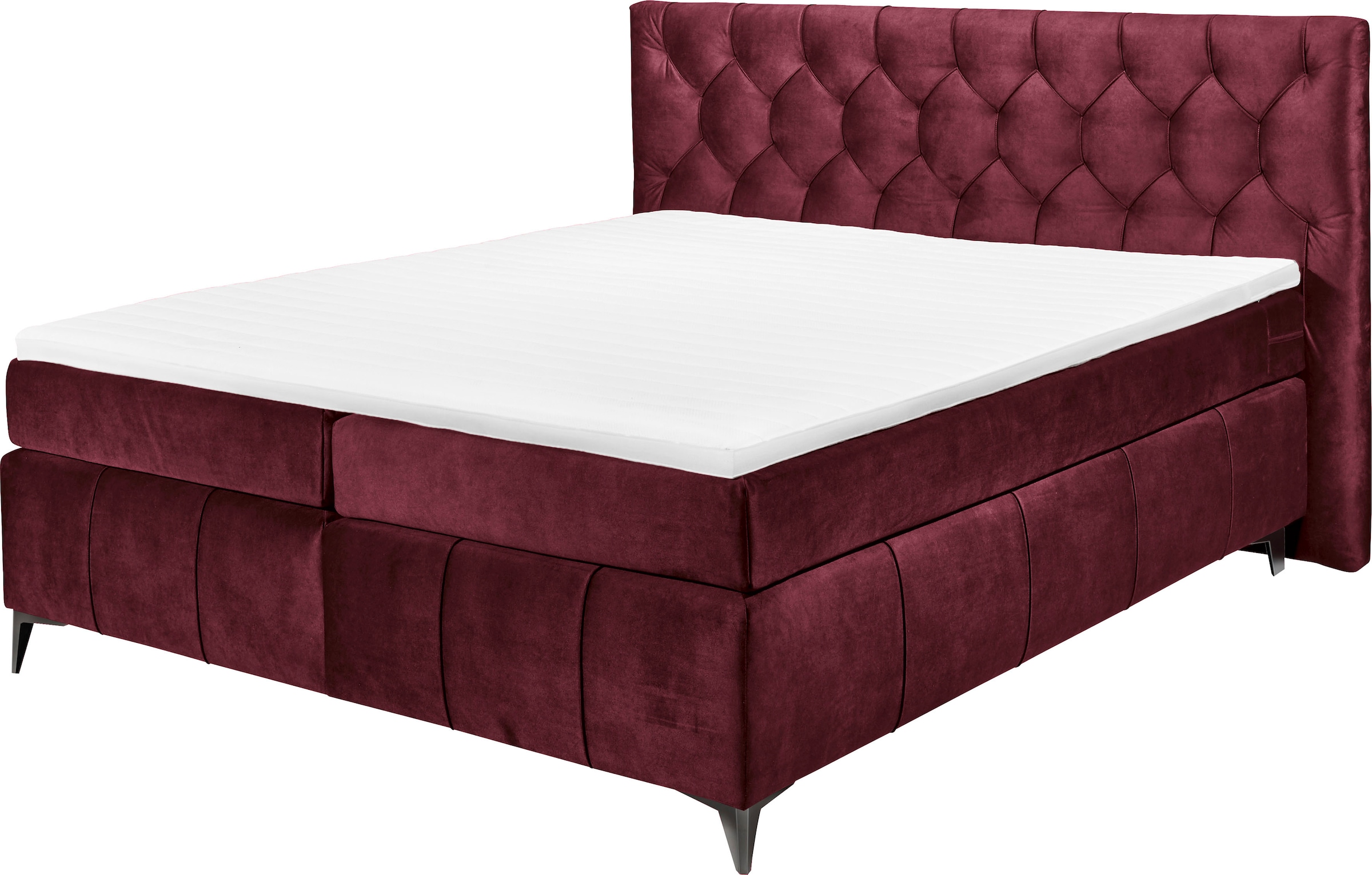 ED EXCITING DESIGN Boxspringbett »Pembroke«, inkl. Topper