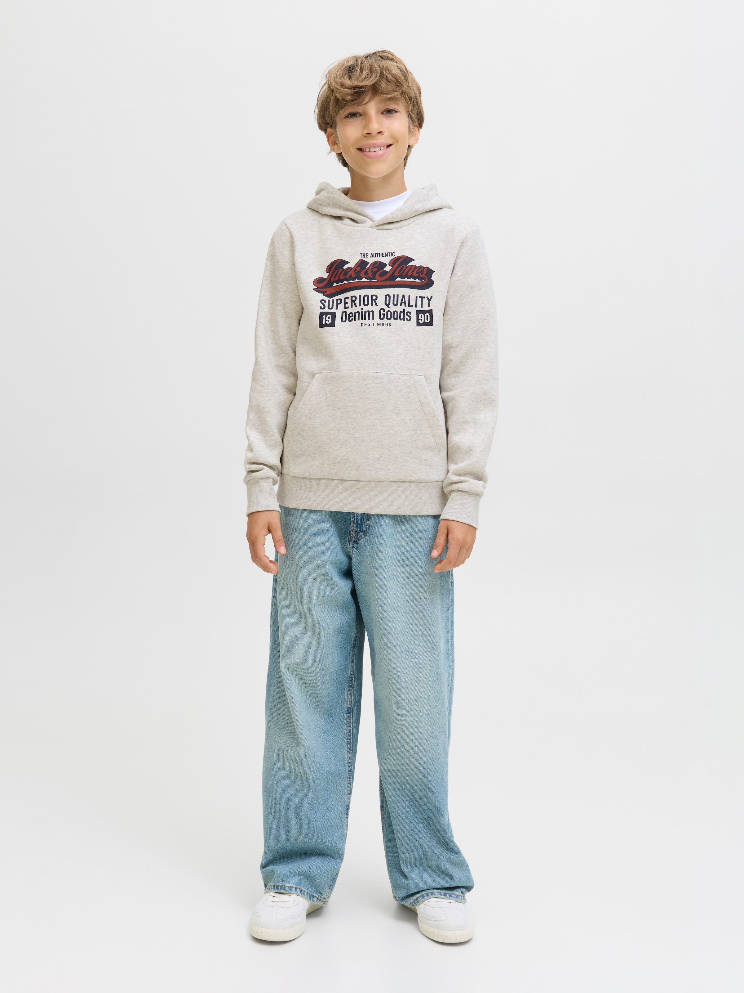Jack & Jones Junior Kapuzensweatshirt »JJELOGO SWEAT HOOD 2 COL AW25 NOOS JNR«