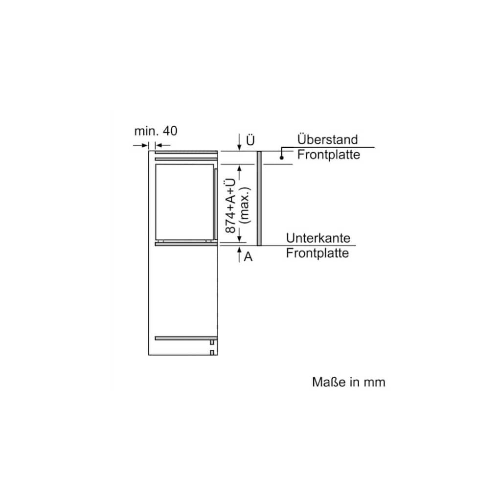 NEFF Einbaukühlschrank »KI1212FE0«, KI1212FE0, 87,4 cm hoch, 54,1 cm breit