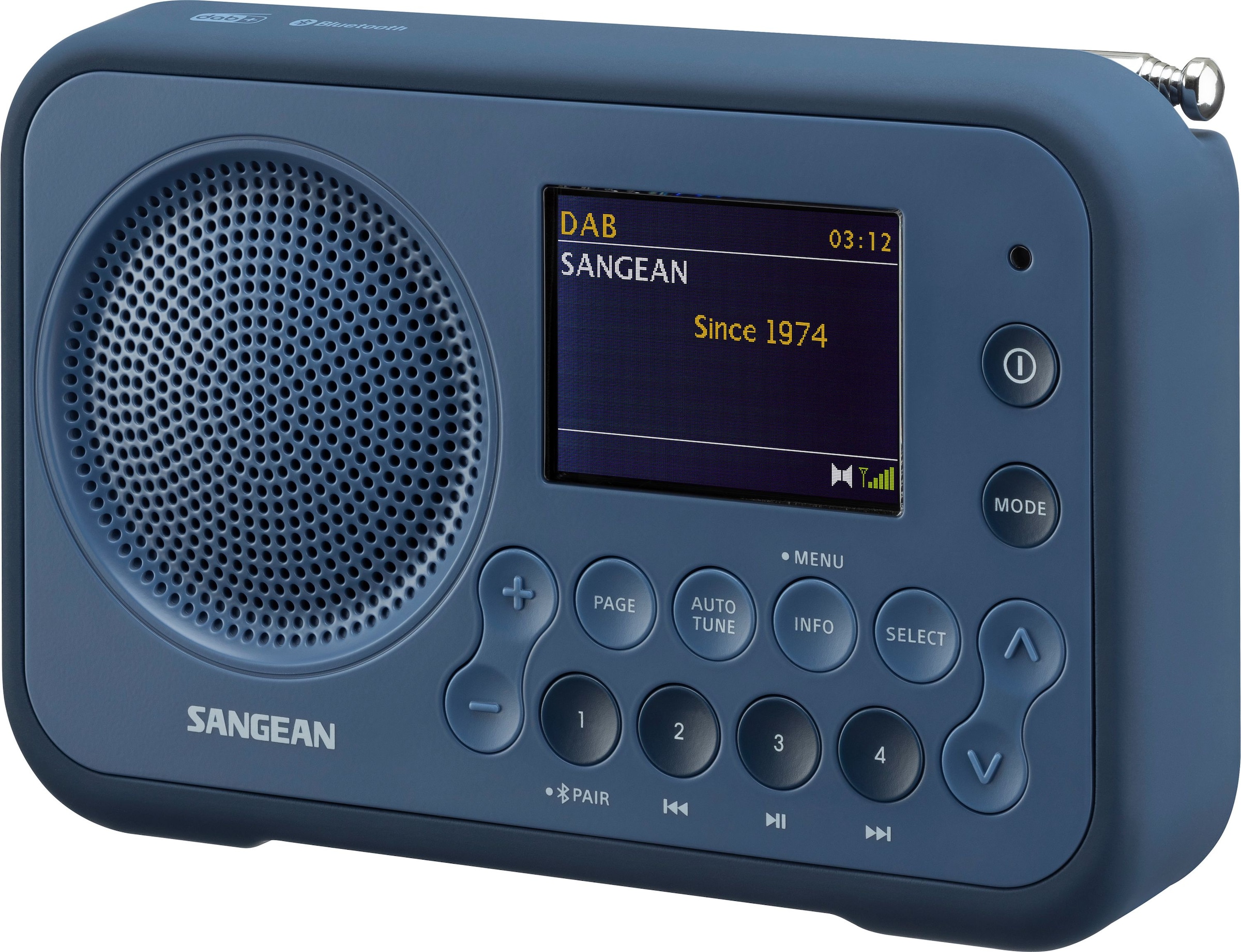 Sangean Digitalradio (DAB+) »SANGEAN DPR-76BT«, (Bluetooth FM-Tuner mit RDS-Digitalradio (DAB+)