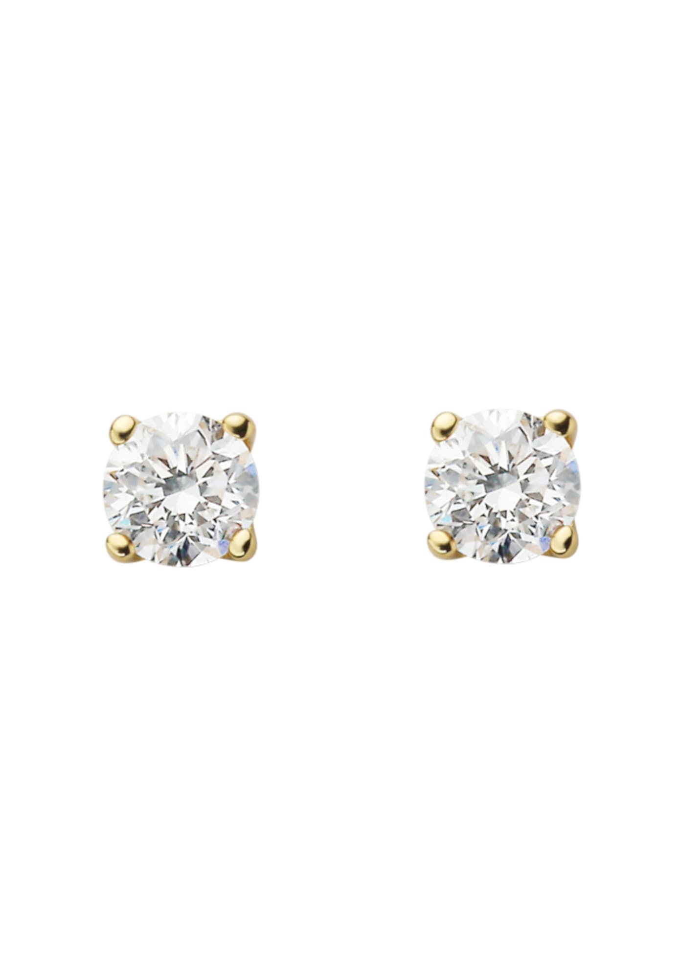 ONE ELEMENT Paar Ohrstecker »0.10 ct Diamant Brillant Ohrringe  Ohrstecker aus 585 Gelbgold«