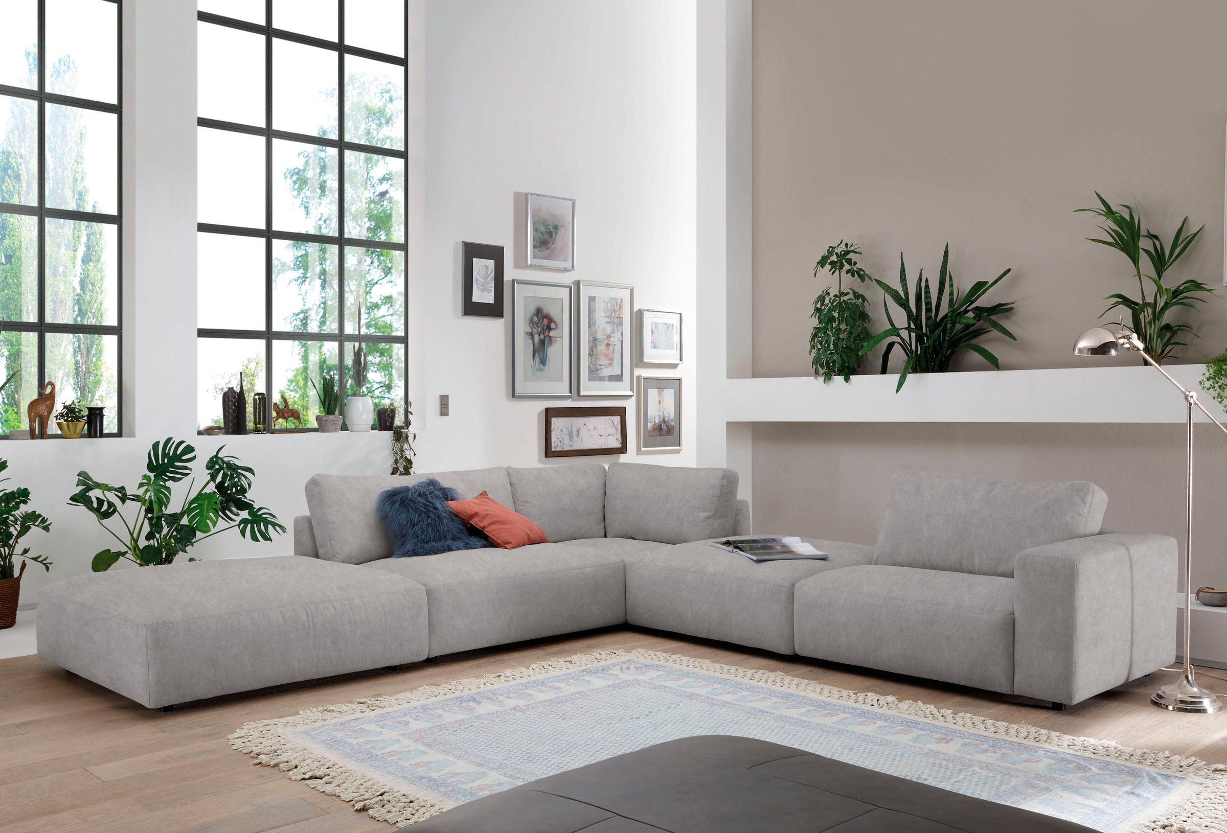 Musterring Ecksofa »LUCIA L-Form« in vielen Qualitäten und 4 verschieden Nähten